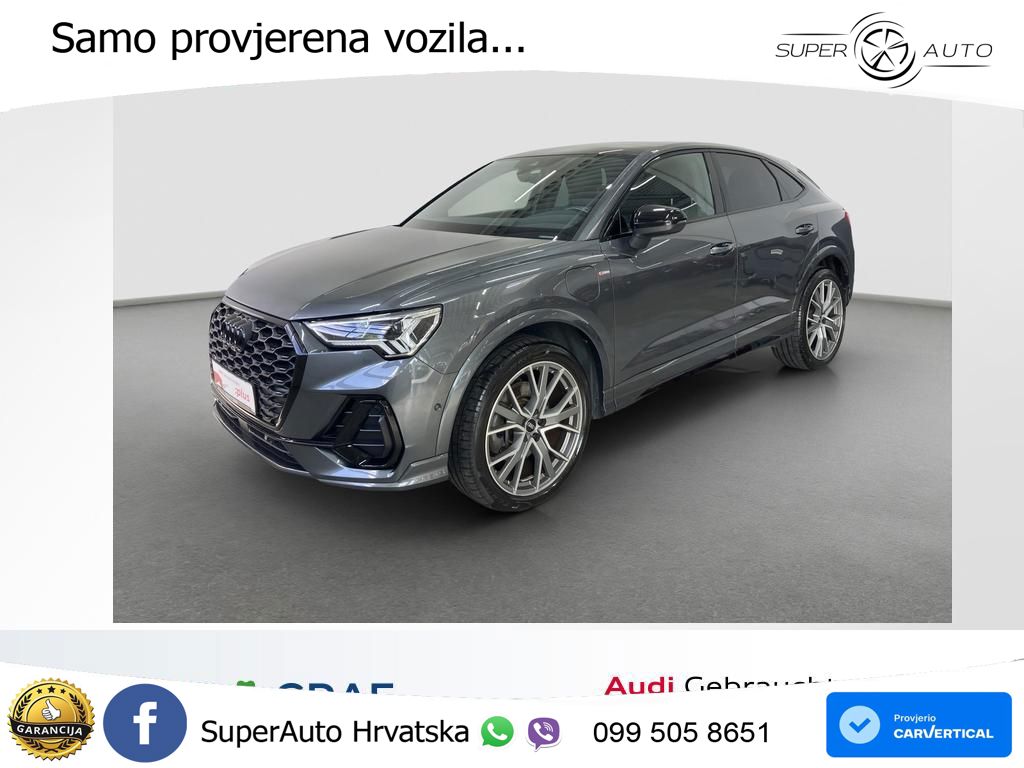Audi Q3 Sportback 45 TFSIe (245 KS) S tronic S line ACC+GR SJED+360+PANO