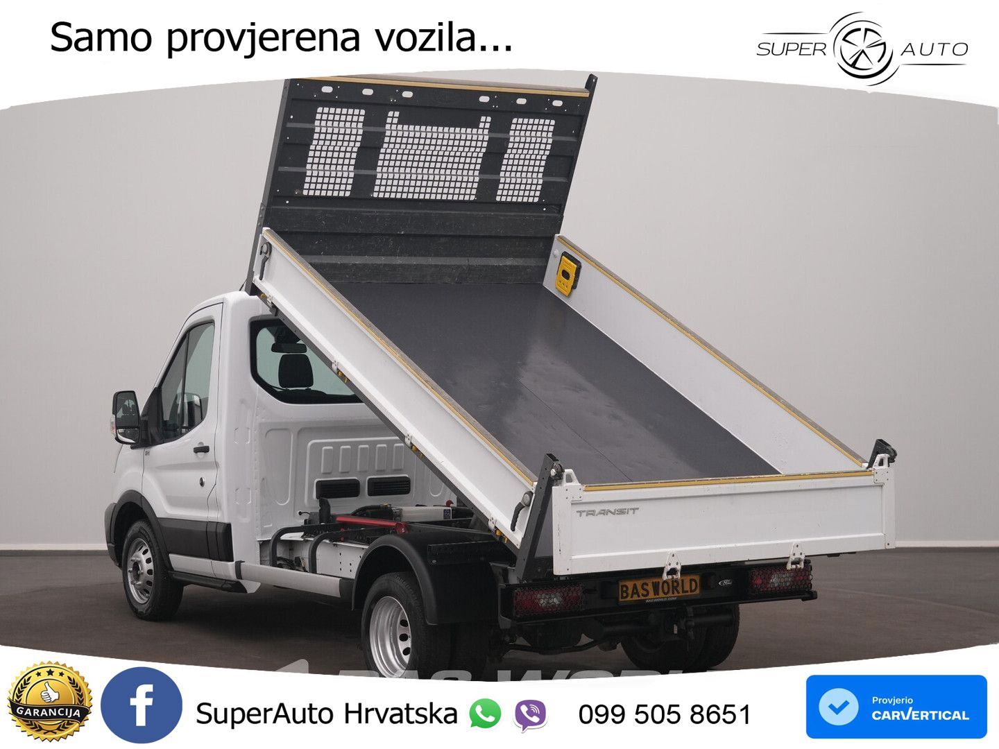 Ford Transit 165pk Kipper Dubbellucht 3,5t Trekhaak A 165 KS