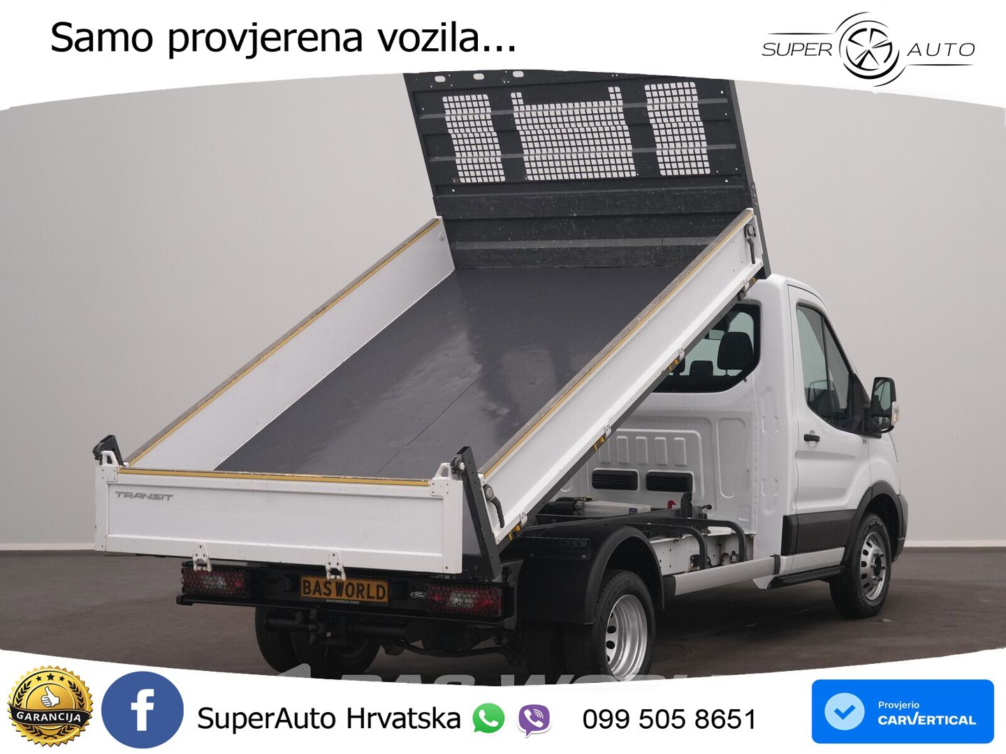 Ford Transit 165pk Kipper Dubbellucht 3,5t Trekhaak A 165 KS