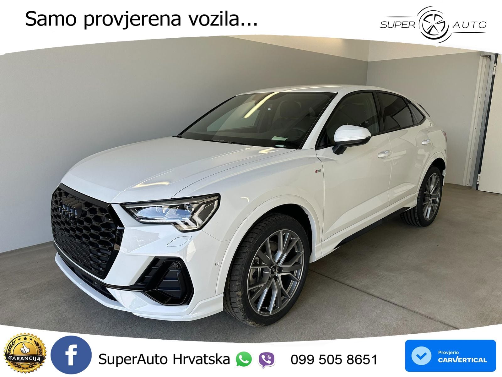 Audi Q3 Sportback 40 TDI (200 KS) quattro S tronic S line LED+GR SJED+ACC
