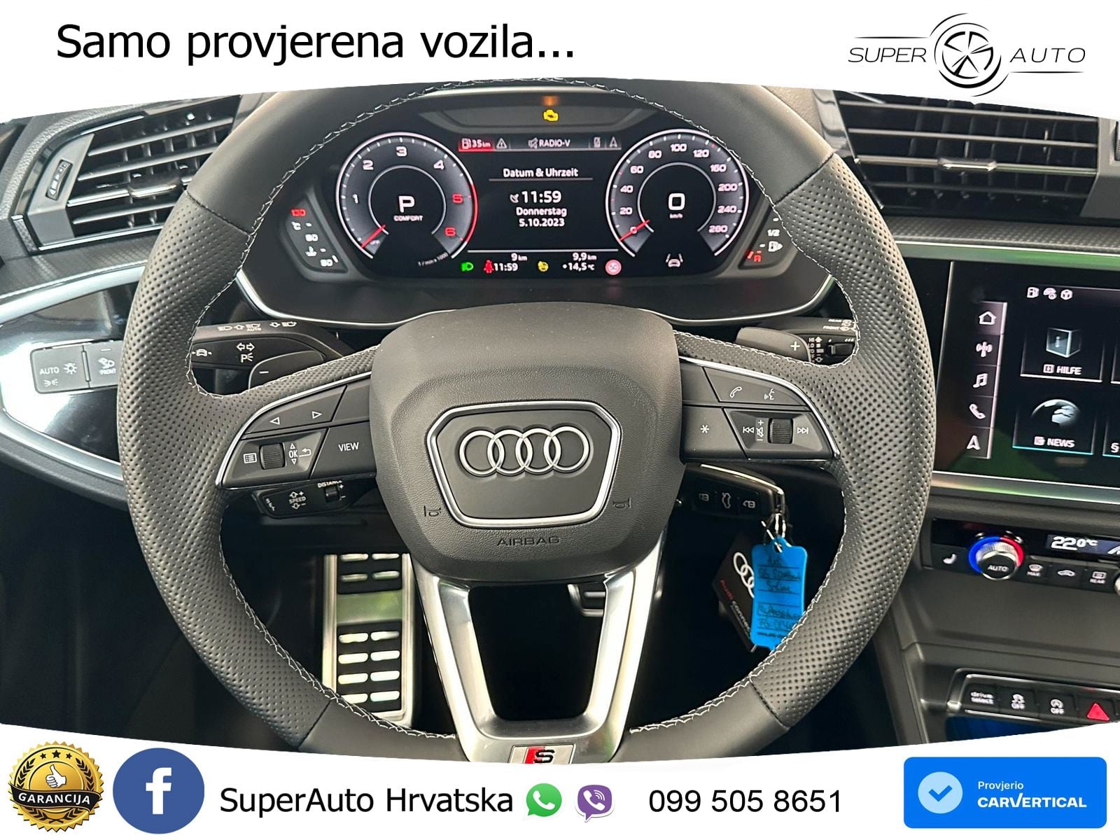 Audi Q3 Sportback 40 TDI (200 KS) quattro S tronic S line LED+GR SJED+ACC