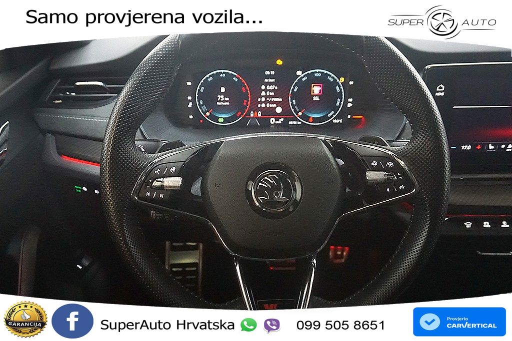 Škoda Octavia Combi RS 2.0 TDI (200 KS) DSG LED+GR SJED+ACC
