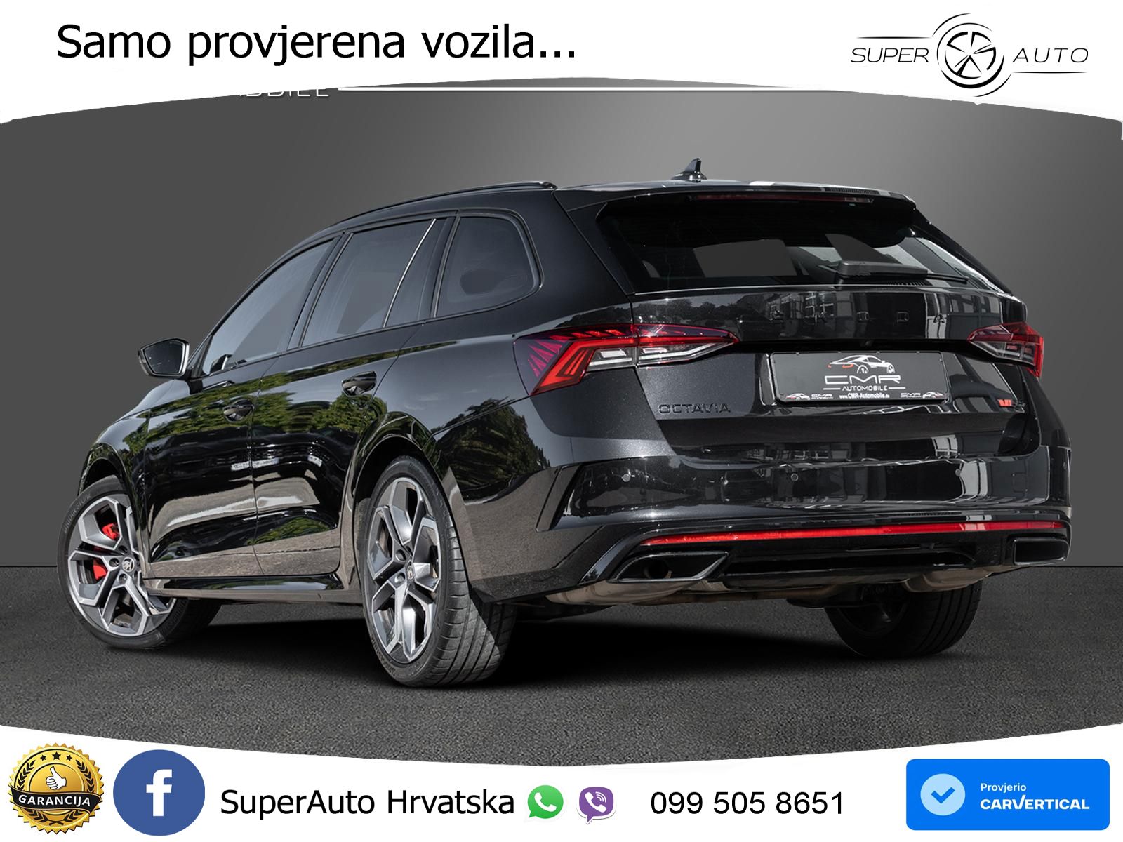 Škoda Octavia Combi RS 2.0 TSI (245 KS) DSG LED+GR SJED+ACC