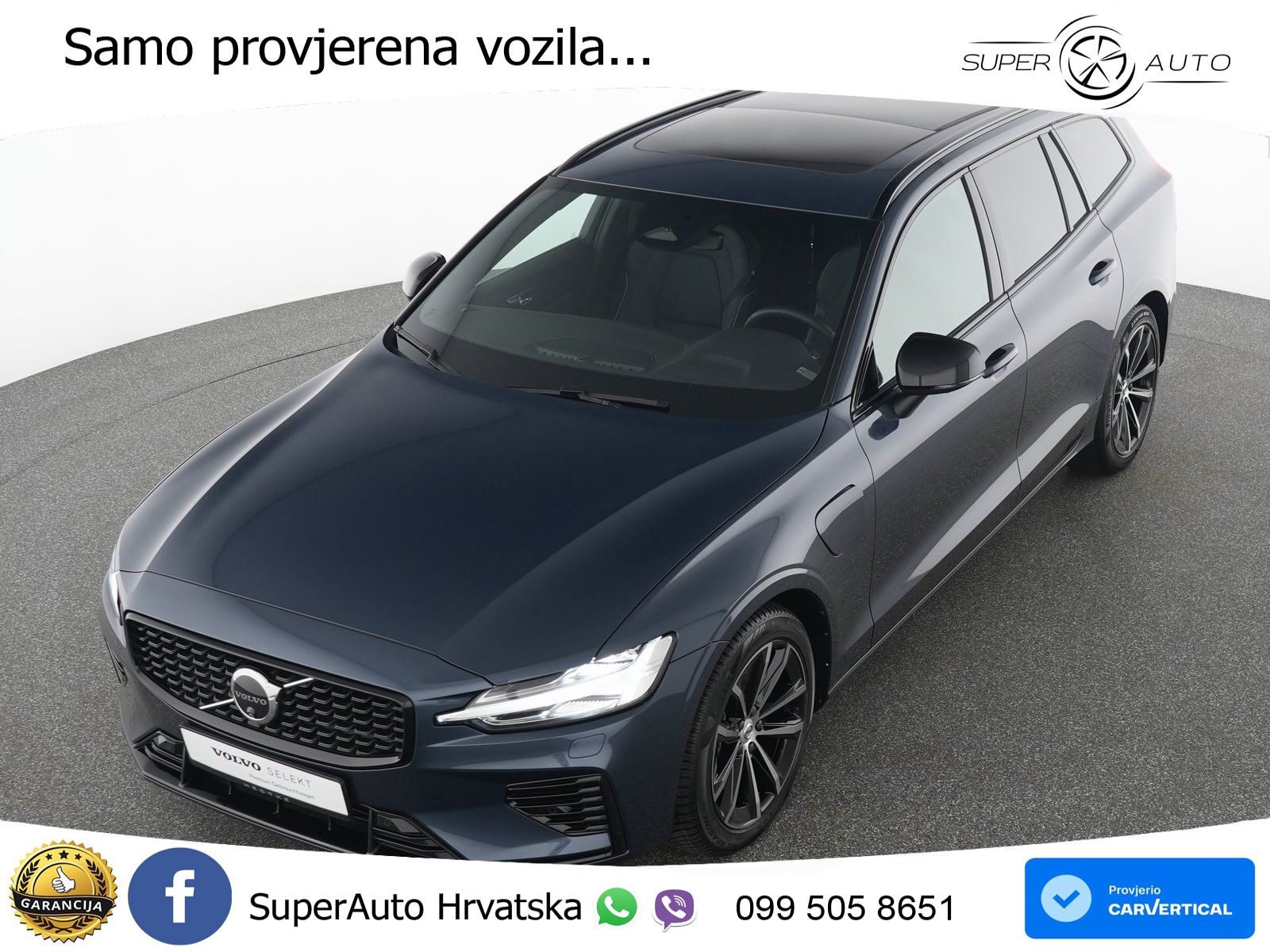 Volvo V60 2.0 T8 AWD Geartronic ACC+GR SJED+360+PANO