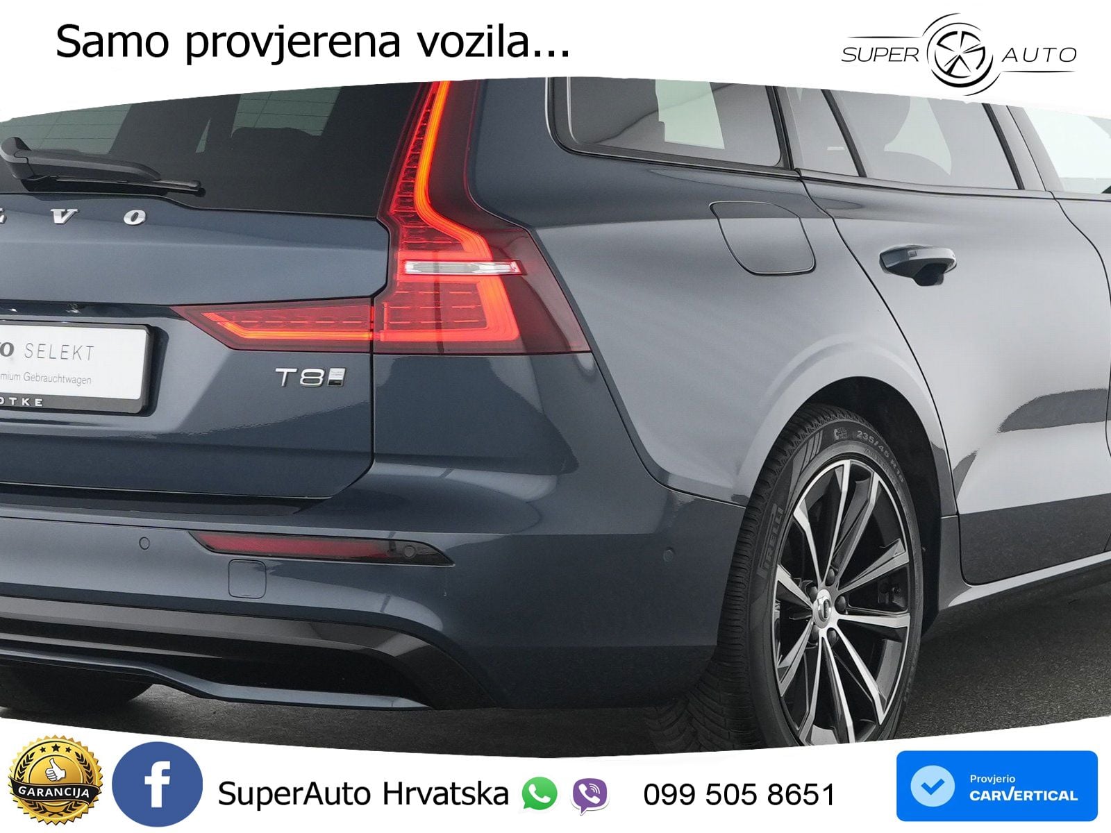 Volvo V60 2.0 T8 AWD Geartronic ACC+GR SJED+360+PANO