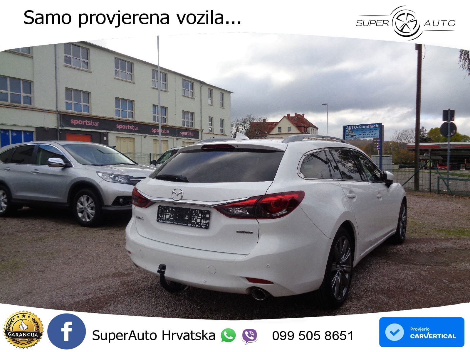 Mazda 6 Sport Combi 2.2 SKYACTIV-D (184 KS) SKYACTIV-Drive LED+GR SJED+ACC