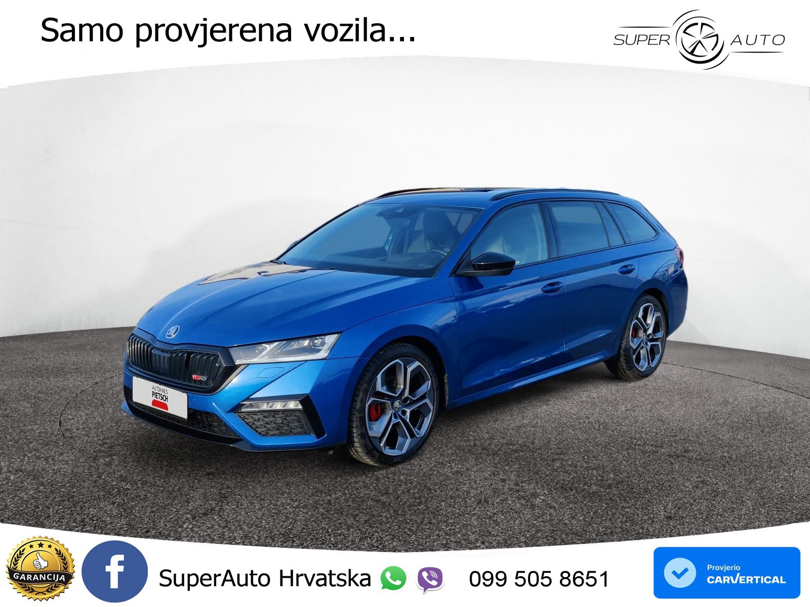 Škoda Octavia Combi RS 2.0 TDI (200 KS) 4x4 DSG LED+GR SJED+ACC
