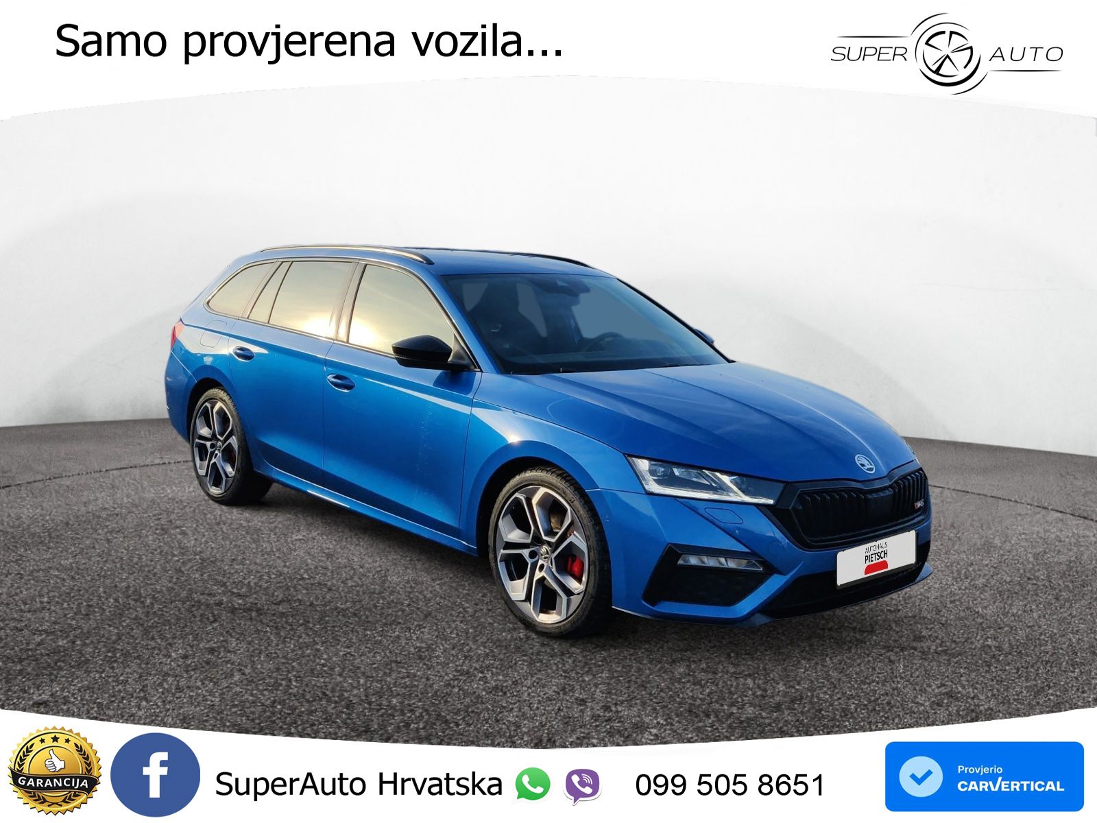 Škoda Octavia Combi RS 2.0 TDI (200 KS) 4x4 DSG LED+GR SJED+ACC