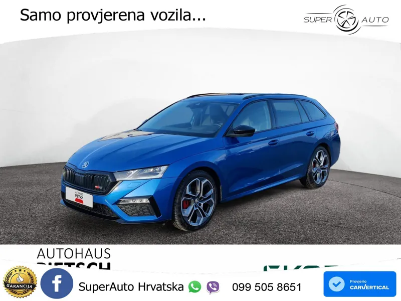 Škoda Octavia Combi RS 2.0 TDI (200 KS) 4x4 DSG LED+GR SJED+ACC