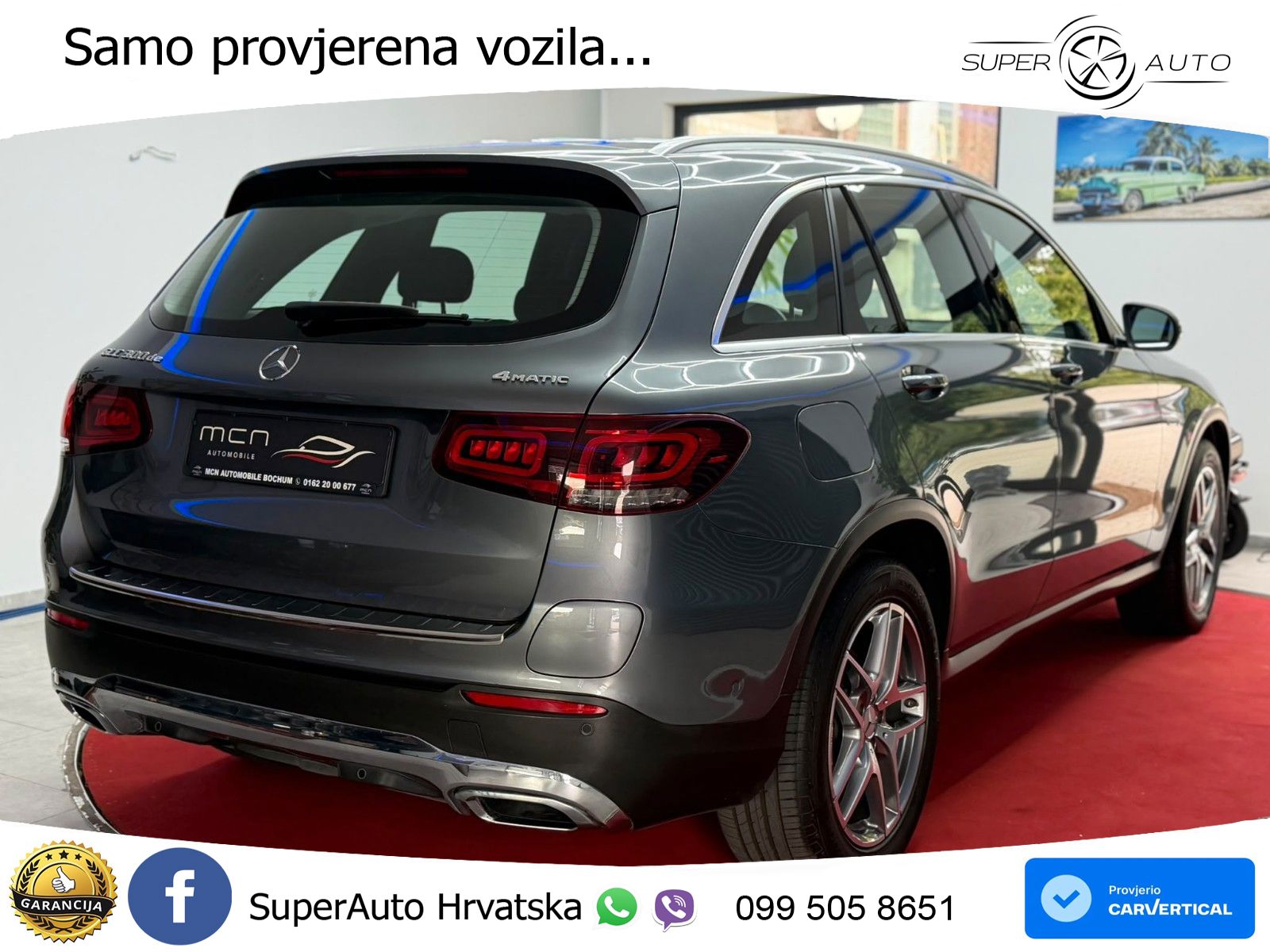 Mercedes GLC 300de (306 KS) 4MATIC 9G-TRONIC ZRAČNI+ACC+GR SJED+KAM