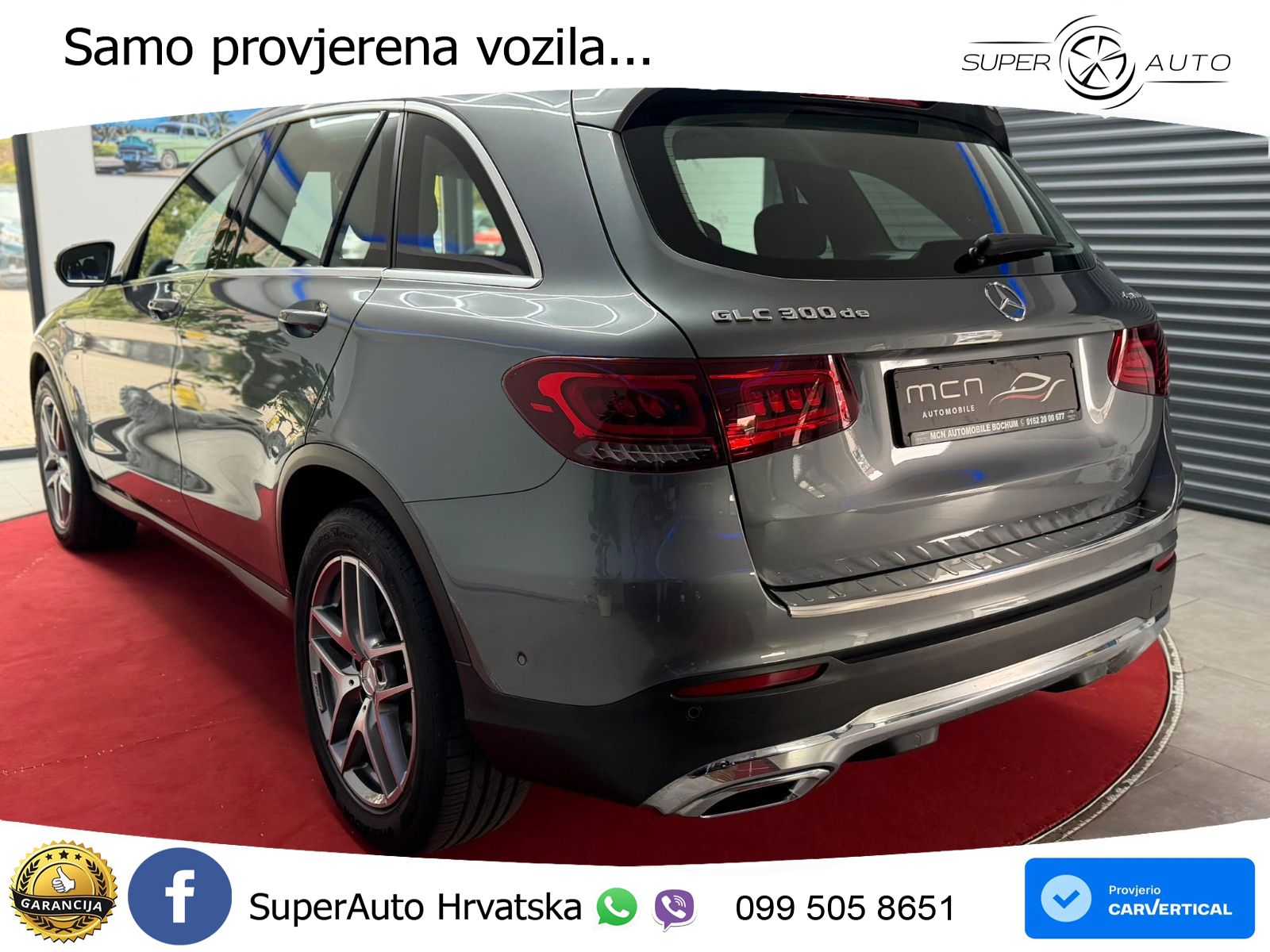 Mercedes GLC 300de (306 KS) 4MATIC 9G-TRONIC ZRAČNI+ACC+GR SJED+KAM