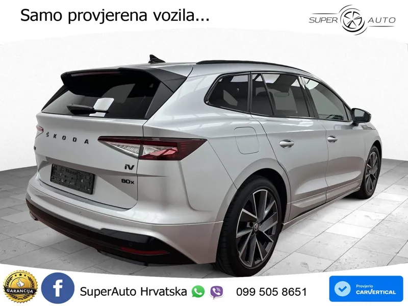 Škoda Enyaq iV 80x 82 kWh (265 KS) AWD SportLine LED+GR SJED+ACC