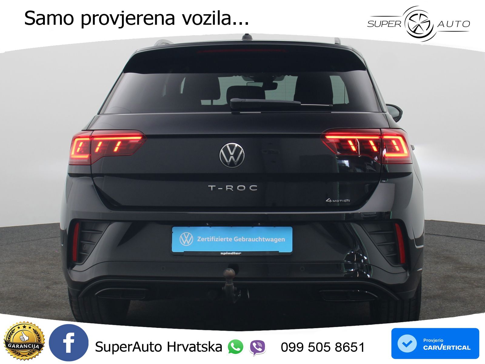 Volkswagen T-Roc 2.0 TSI (190 KS) 4M DSG R-Line MATRIX+GR SJED+KAM