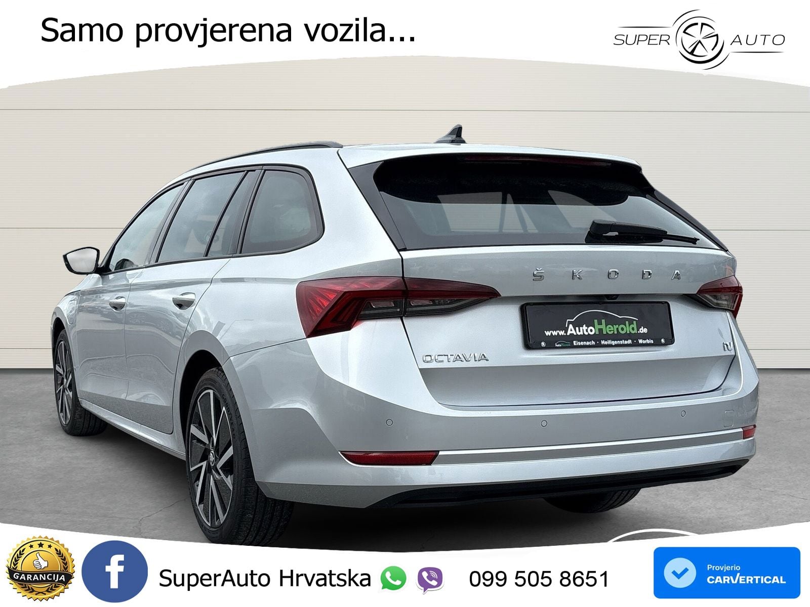 Škoda Octavia Combi iV 1.4 TSI (204 KS) DSG LED+GR SJED+ACC