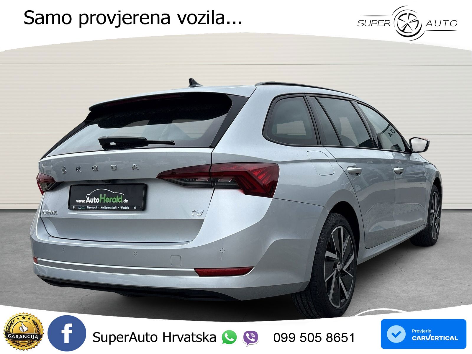 Škoda Octavia Combi iV 1.4 TSI (204 KS) DSG LED+GR SJED+ACC