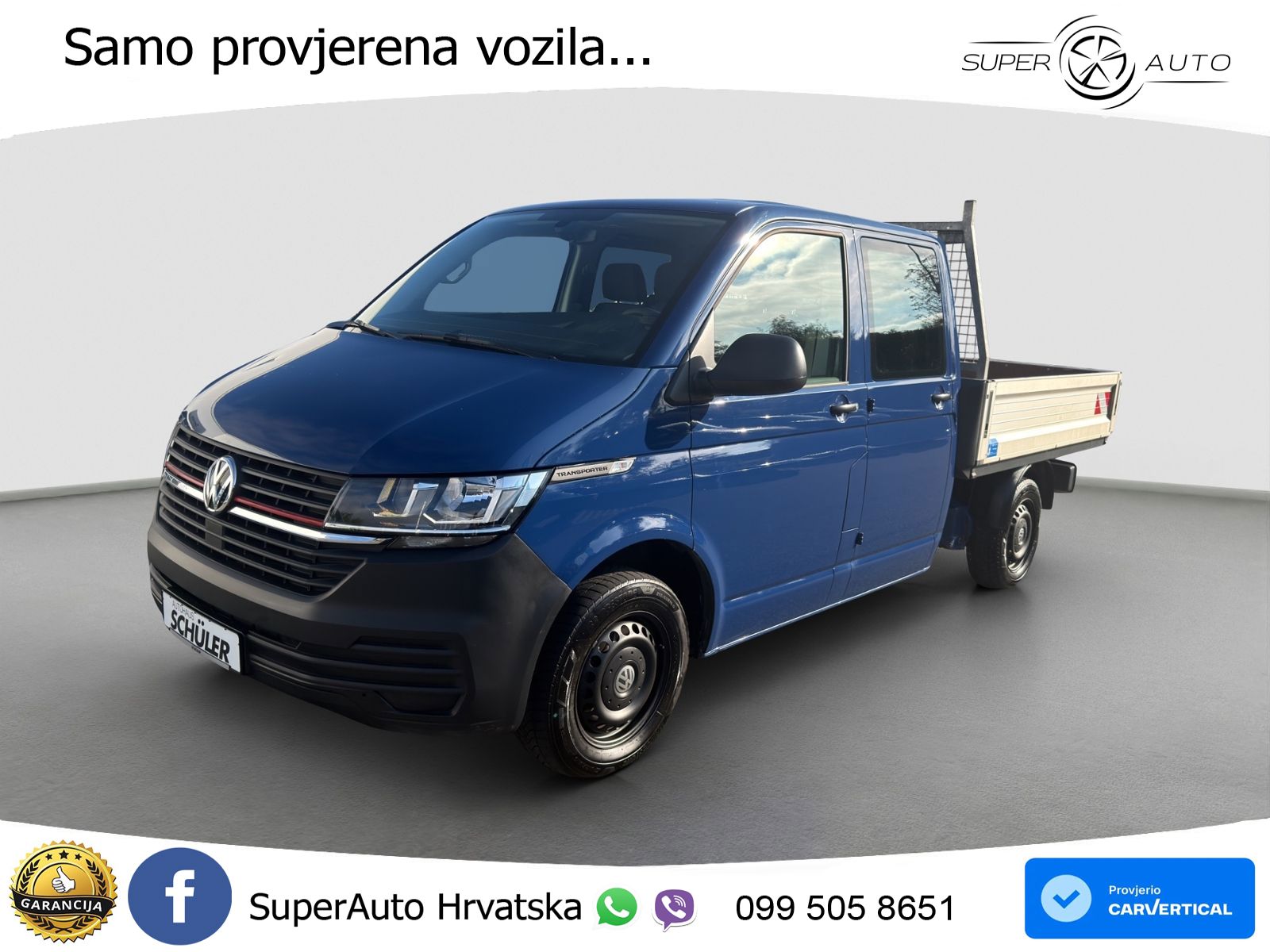 Volkswagen Transporter T6.1 2.0 TDI*DOPPELKABINE*KLIMA*LEIT 110 KS
