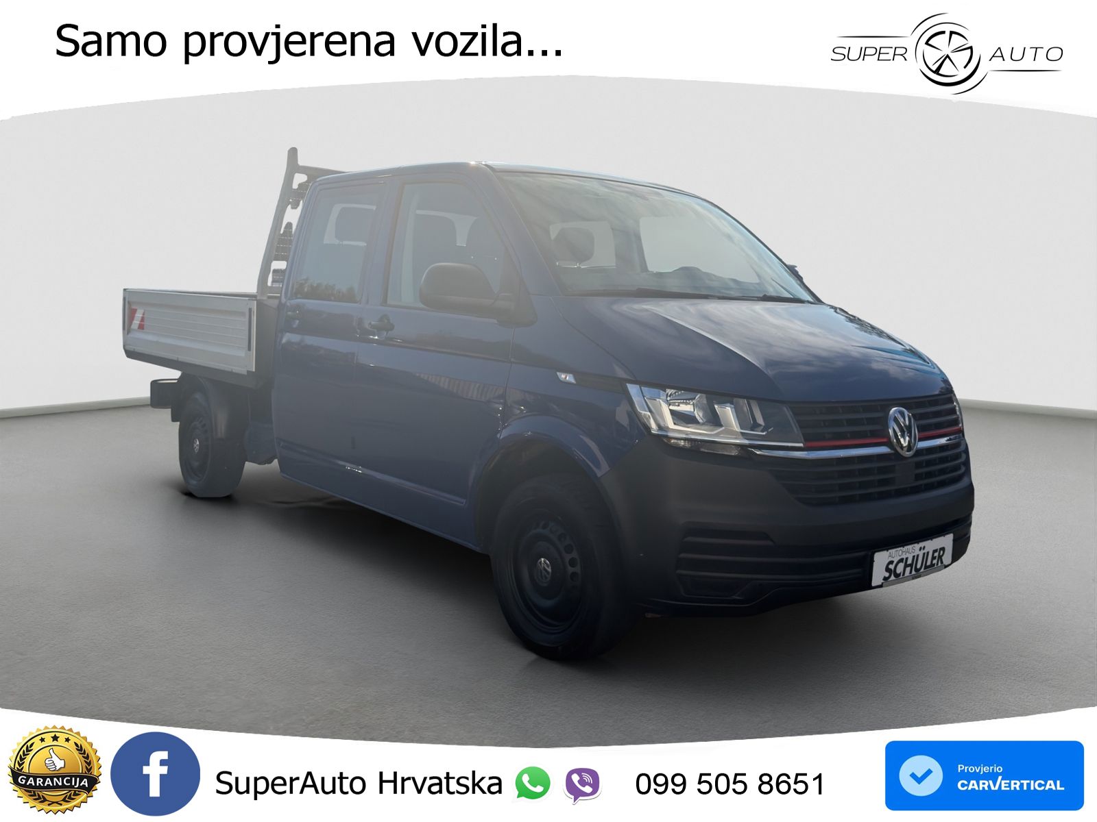 Volkswagen Transporter T6.1 2.0 TDI*DOPPELKABINE*KLIMA*LEIT 110 KS