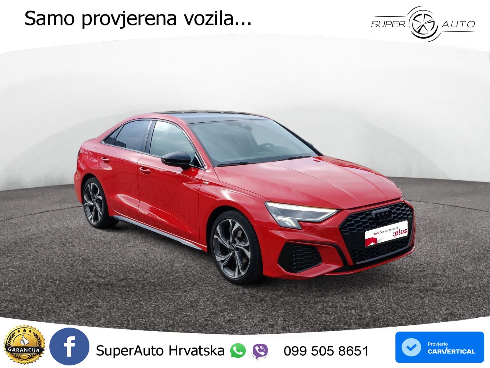 Audi A3 Limuzina 35 TFSI (150 KS) S tronic S line LED+GR SJED+ACC