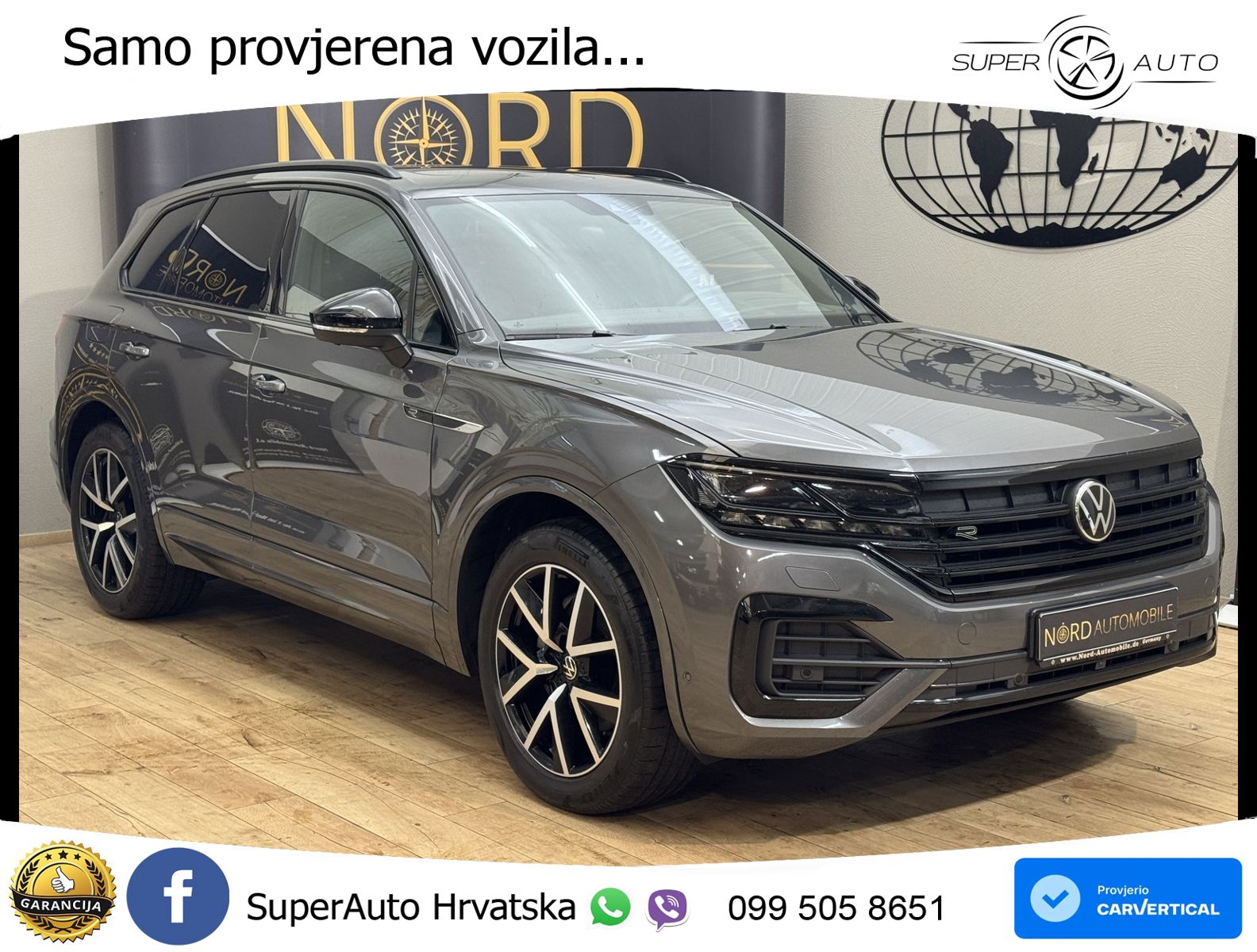 Volkswagen Touareg 3.0 V6 TDI (231 KS) 4MOTION Tiptronic R-Line ZRAČNI+ACC+GR SJED+KAM+PANO