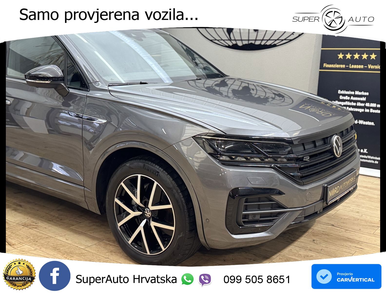 Volkswagen Touareg 3.0 V6 TDI (231 KS) 4MOTION Tiptronic R-Line ZRAČNI+ACC+GR SJED+KAM+PANO