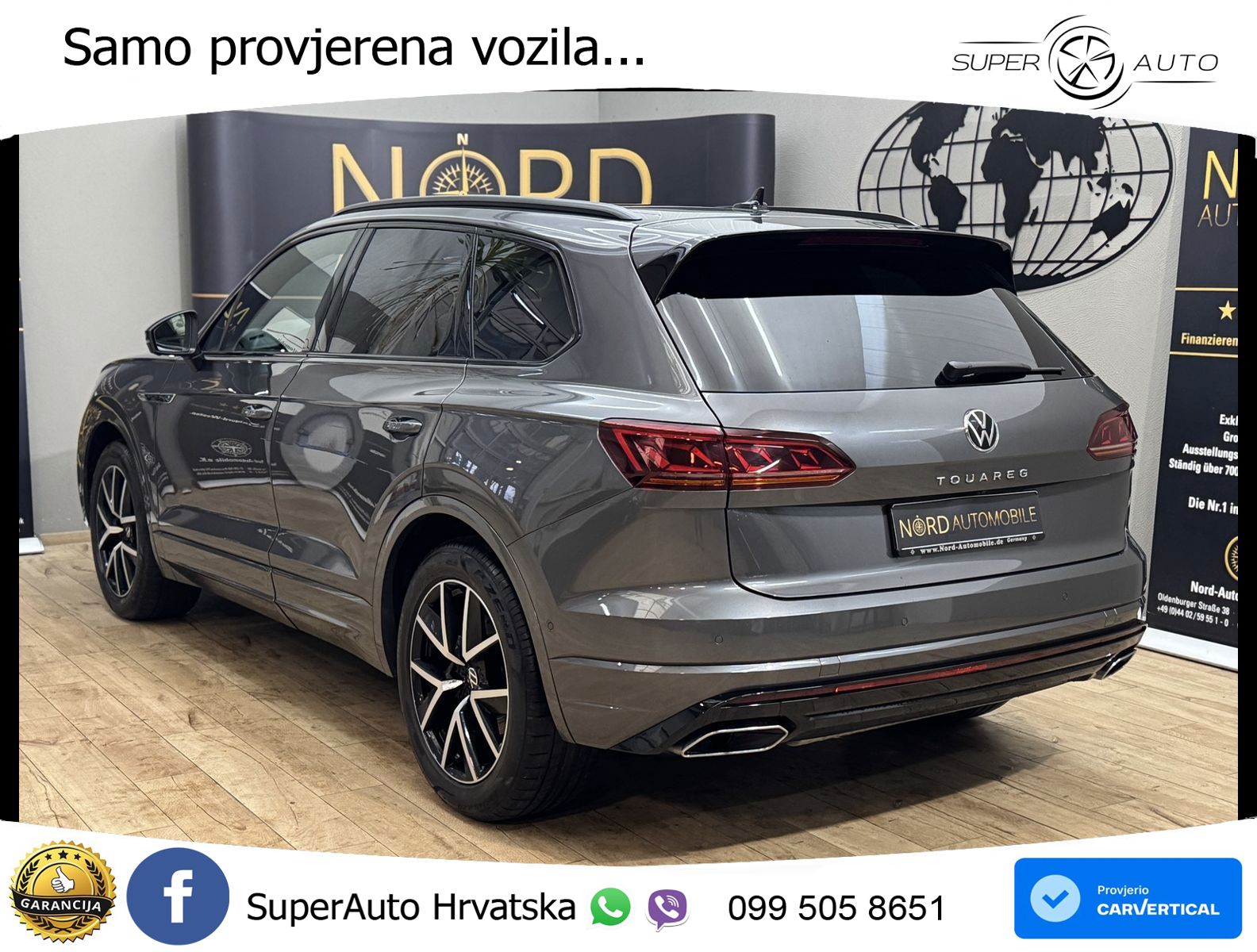 Volkswagen Touareg 3.0 V6 TDI (231 KS) 4MOTION Tiptronic R-Line ZRAČNI+ACC+GR SJED+KAM+PANO