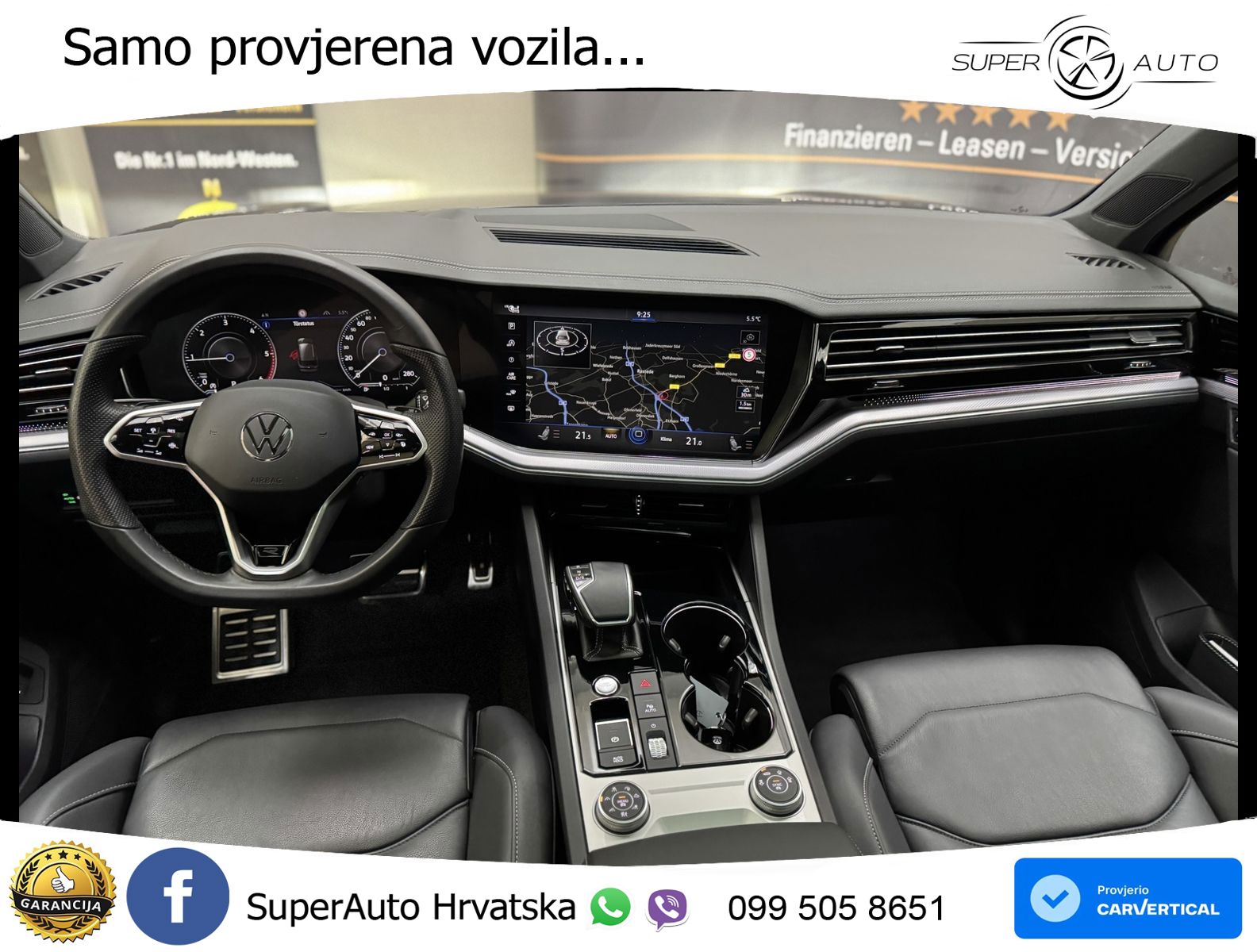 Volkswagen Touareg 3.0 V6 TDI (231 KS) 4MOTION Tiptronic R-Line ZRAČNI+ACC+GR SJED+KAM+PANO