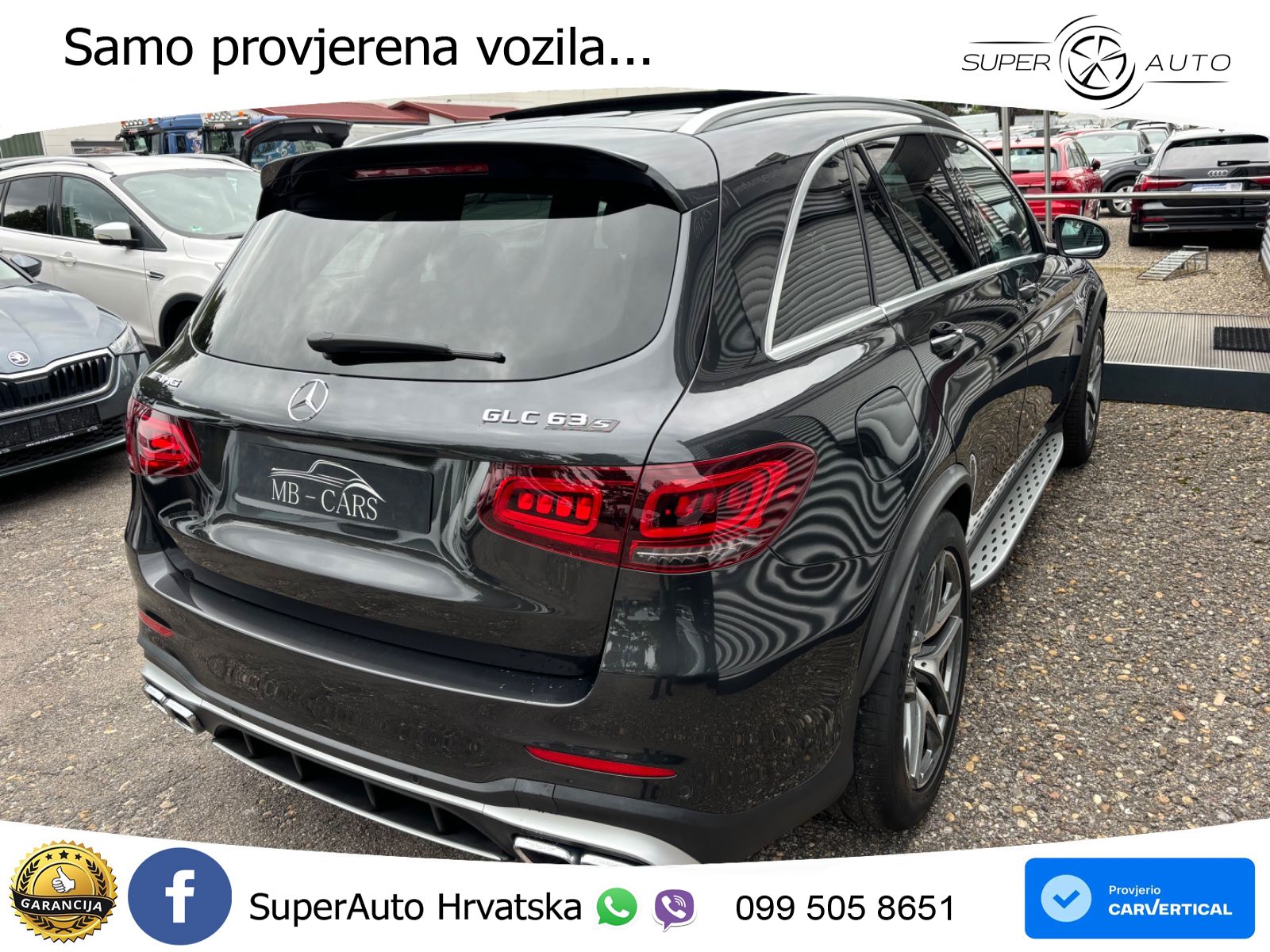 Mercedes AMG GLC 63 S V8 (510 KS) 4MATIC+ MCT ZRAČNI+ACC+GR SJED+360+PANO
