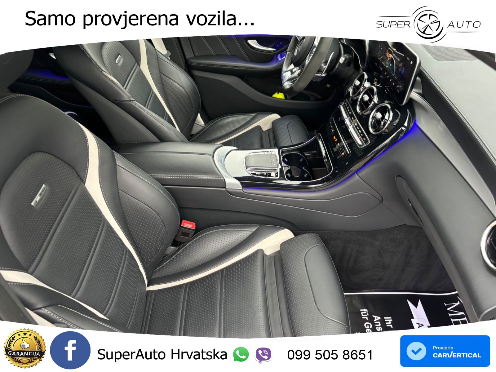 Mercedes AMG GLC 63 S V8 (510 KS) 4MATIC+ MCT ZRAČNI+ACC+GR SJED+360+PANO
