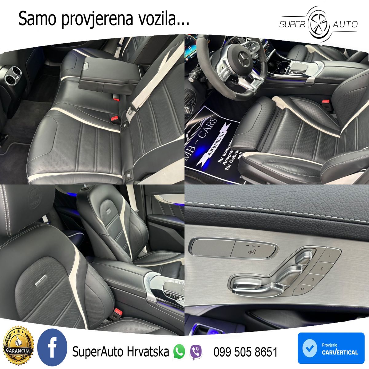Mercedes AMG GLC 63 S V8 (510 KS) 4MATIC+ MCT ZRAČNI+ACC+GR SJED+360+PANO