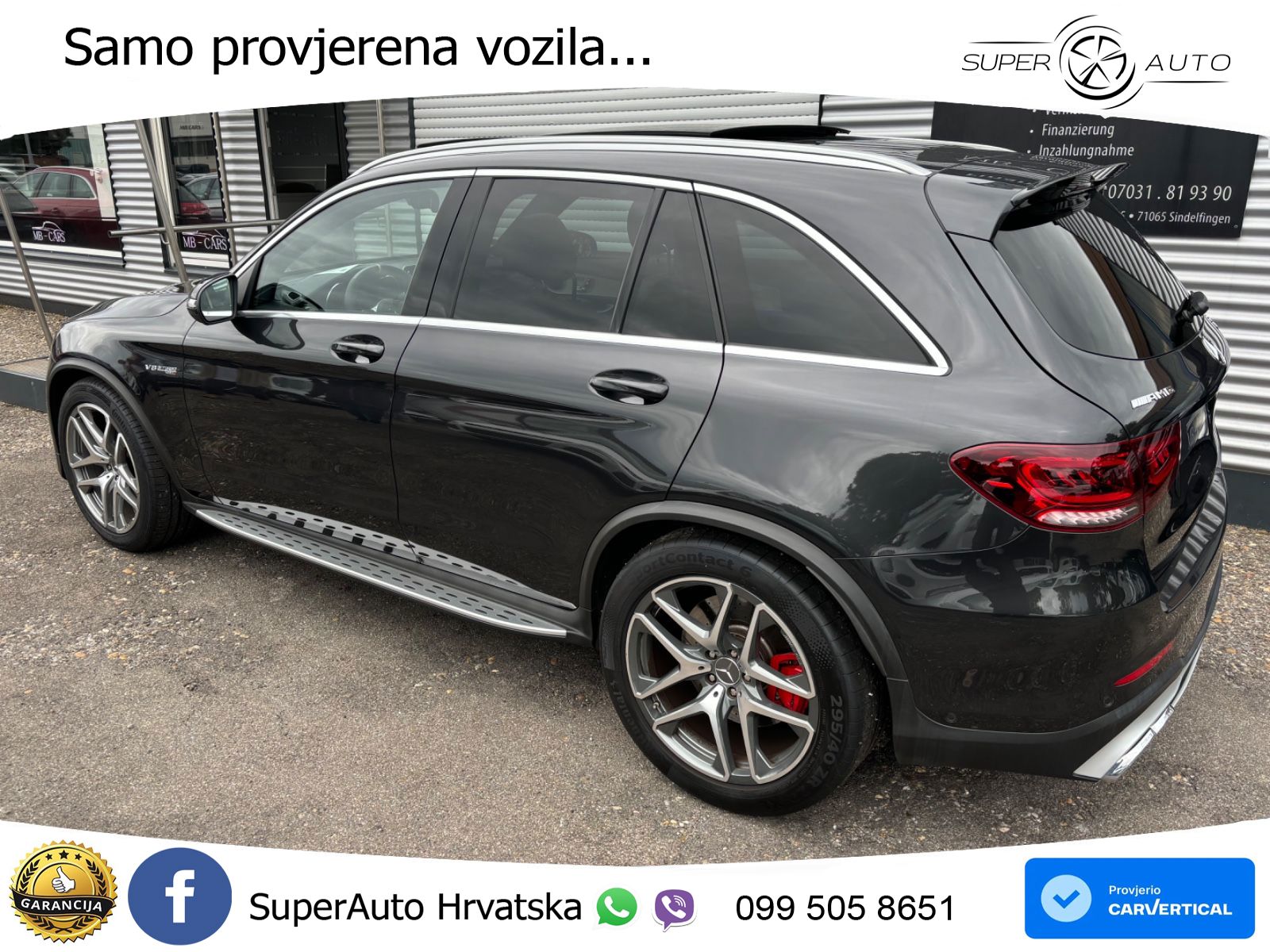 Mercedes AMG GLC 63 S V8 (510 KS) 4MATIC+ MCT ZRAČNI+ACC+GR SJED+360+PANO