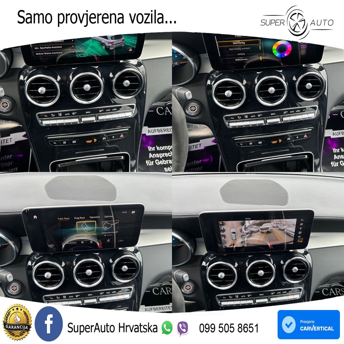 Mercedes AMG GLC 63 S V8 (510 KS) 4MATIC+ MCT ZRAČNI+ACC+GR SJED+360+PANO