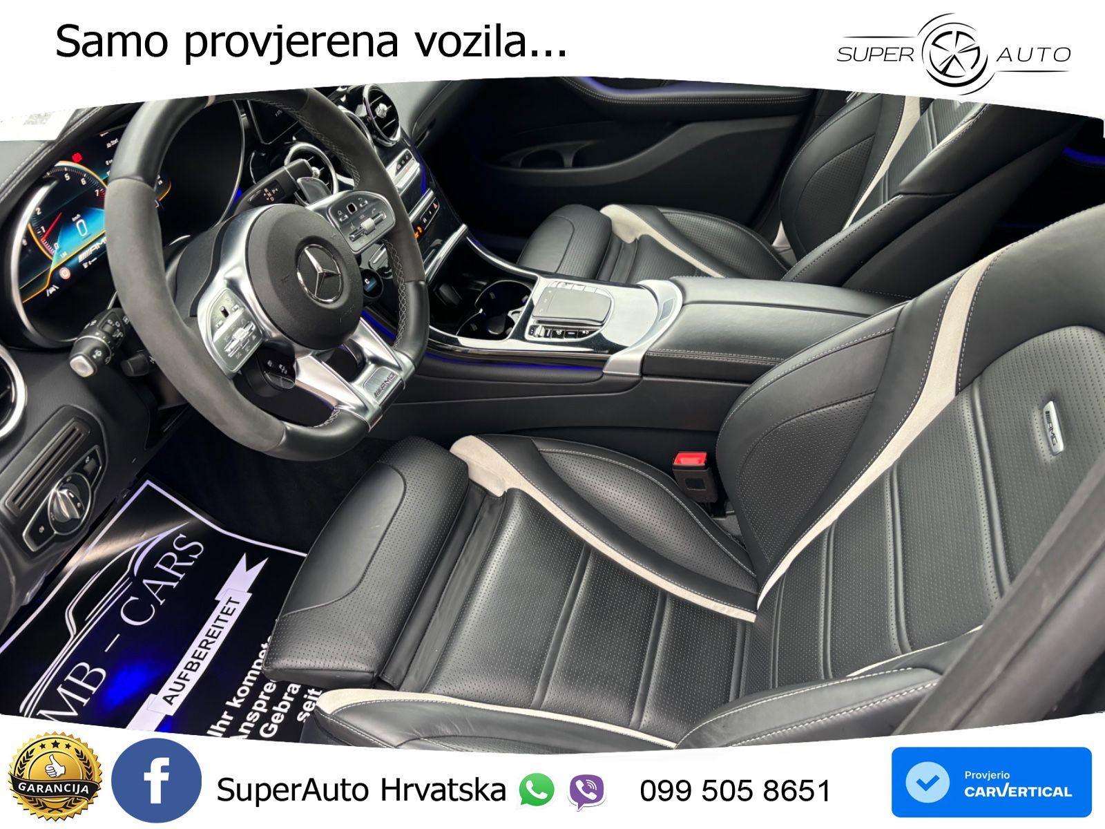 Mercedes AMG GLC 63 S V8 (510 KS) 4MATIC+ MCT ZRAČNI+ACC+GR SJED+360+PANO