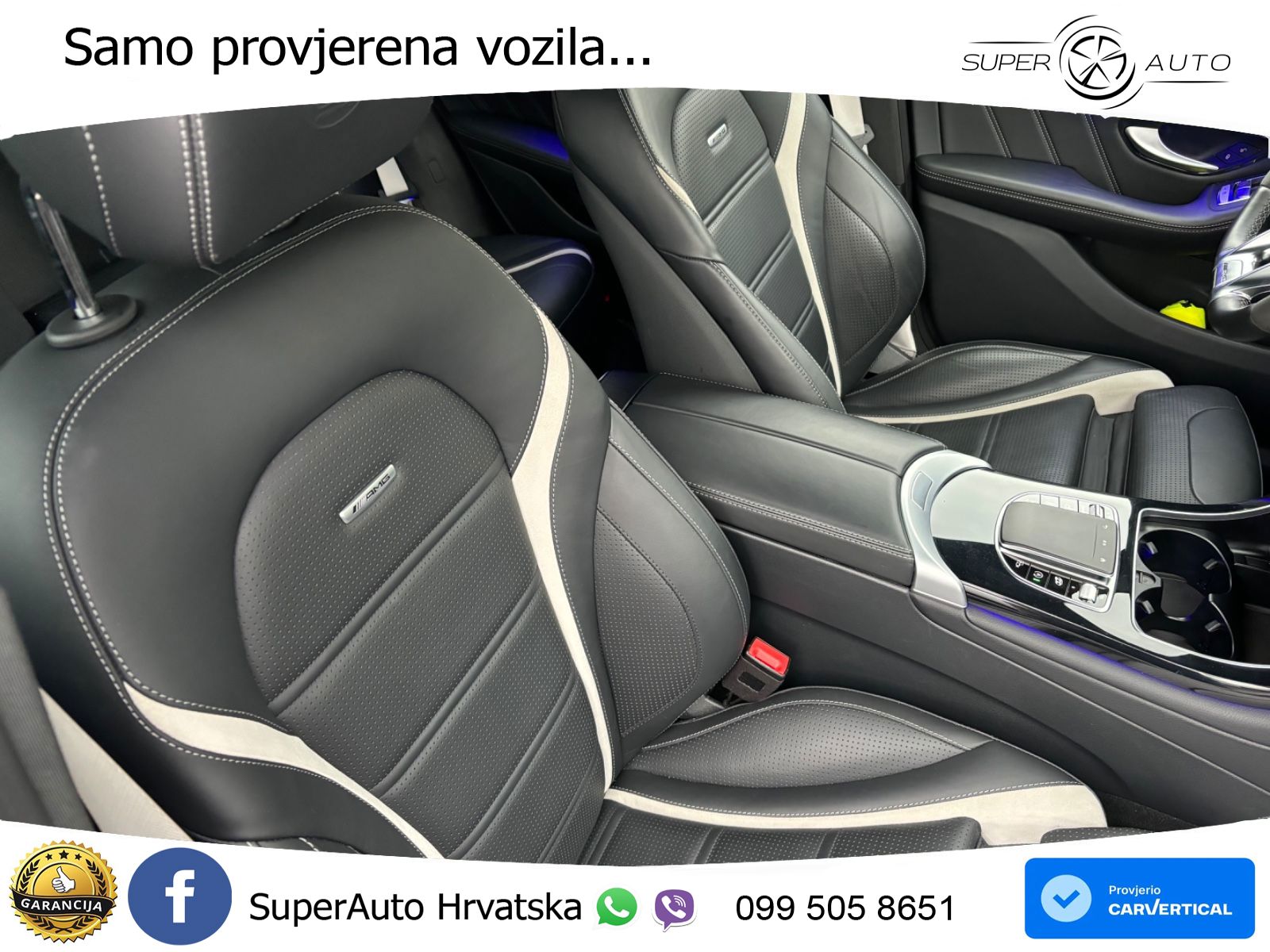 Mercedes AMG GLC 63 S V8 (510 KS) 4MATIC+ MCT ZRAČNI+ACC+GR SJED+360+PANO
