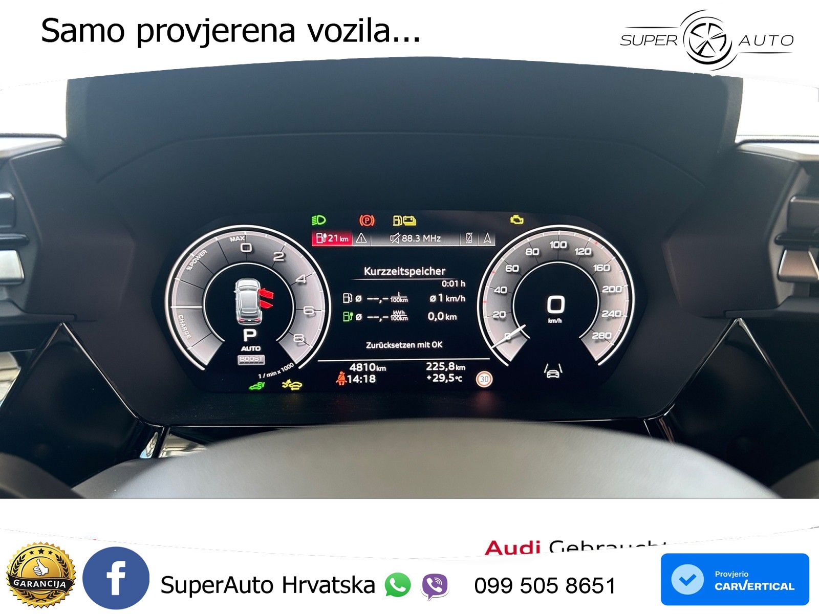 Audi A3 Sportback 40 TFSI e (204 KS) Plug-in Hybrid S tronic advanced LED+GR SJED+ACC