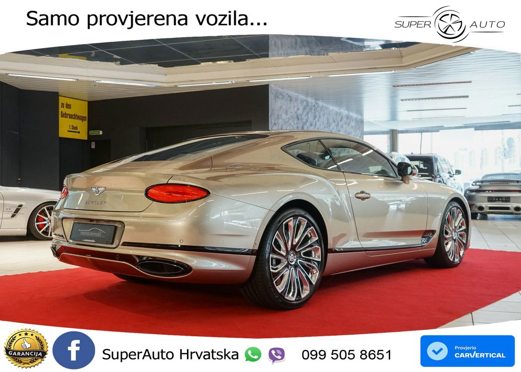 Bentley Continental GT III Speed 6.0 TSI W12 (659 KS) AWD DCT ACC+HEAD+GR SJED+360+PANO