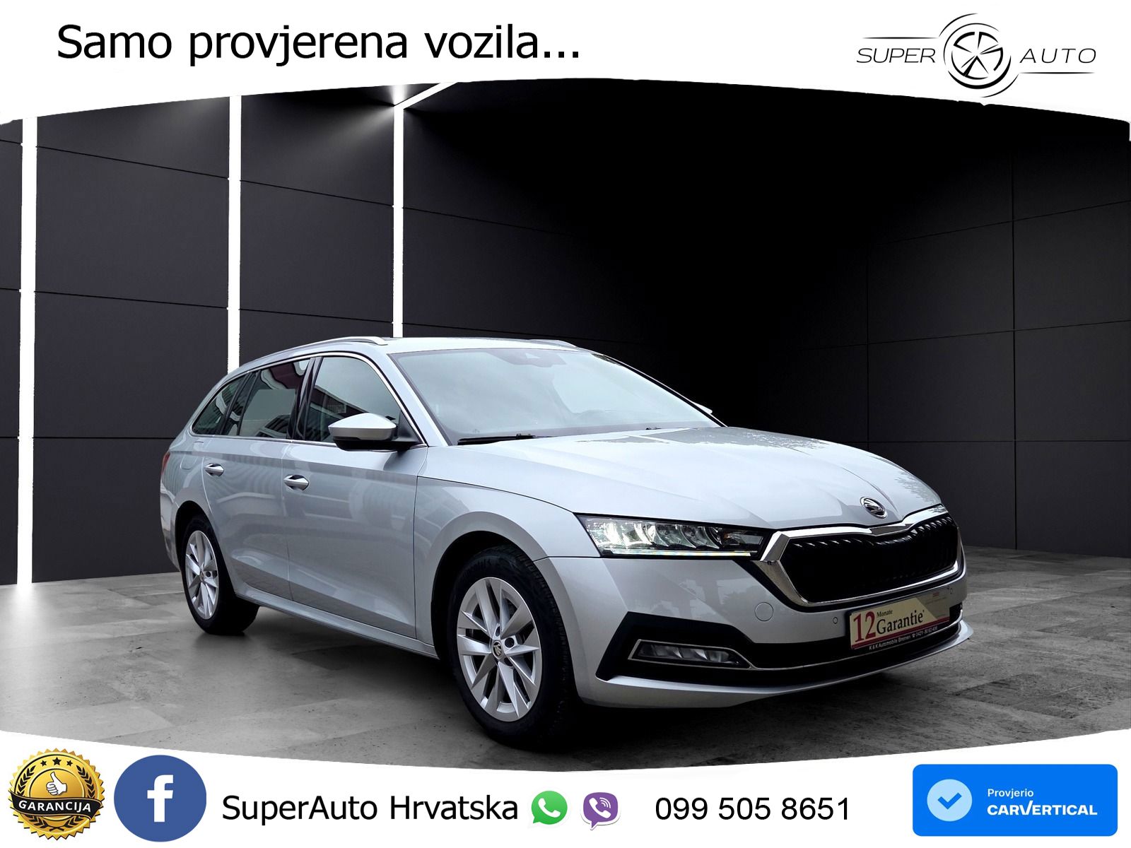 Škoda Octavia Combi 2.0 TDI (150 KS) DSG LED+GR SJED+ACC