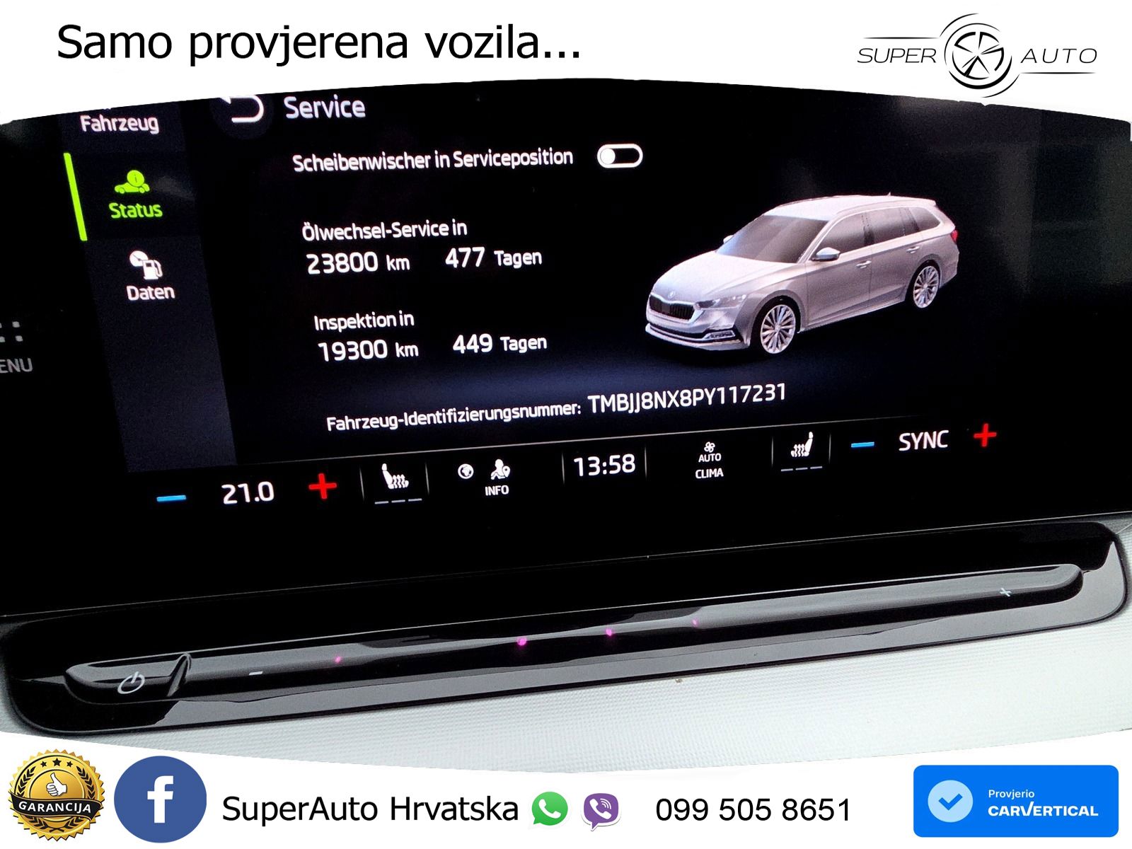 Škoda Octavia Combi 2.0 TDI (150 KS) DSG LED+GR SJED+ACC