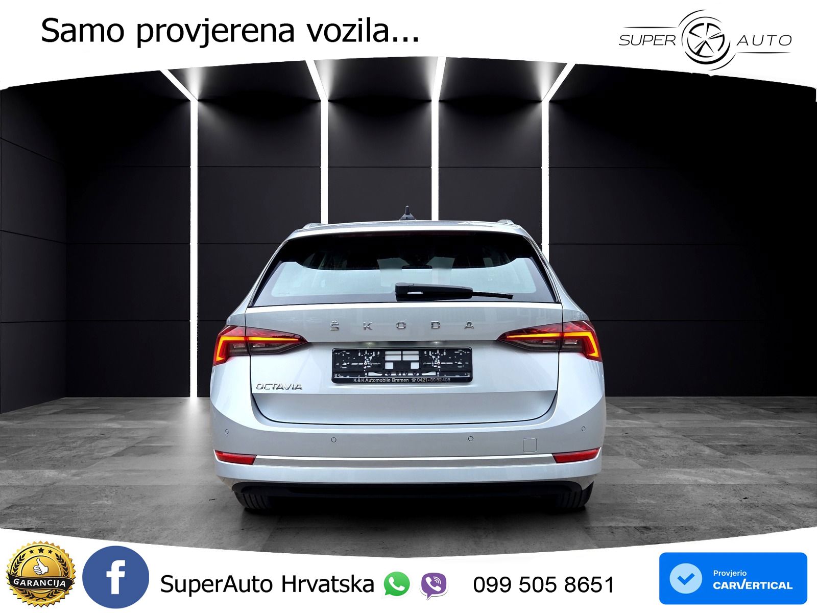 Škoda Octavia Combi 2.0 TDI (150 KS) DSG LED+GR SJED+ACC