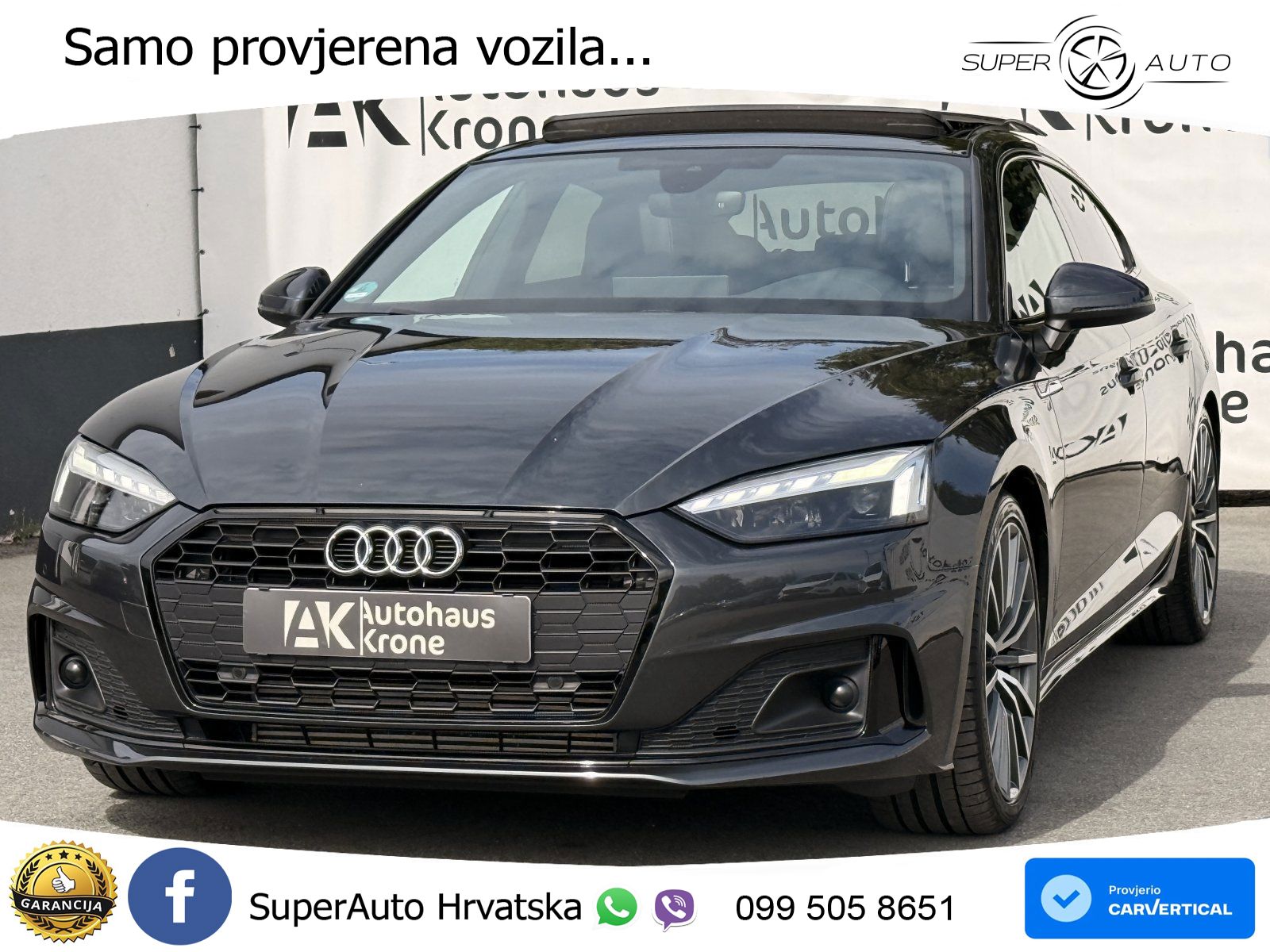 Audi A5 Sportback  40 TFSI (204 KS) S tronic S line MATRIX+GR SJED+KAM