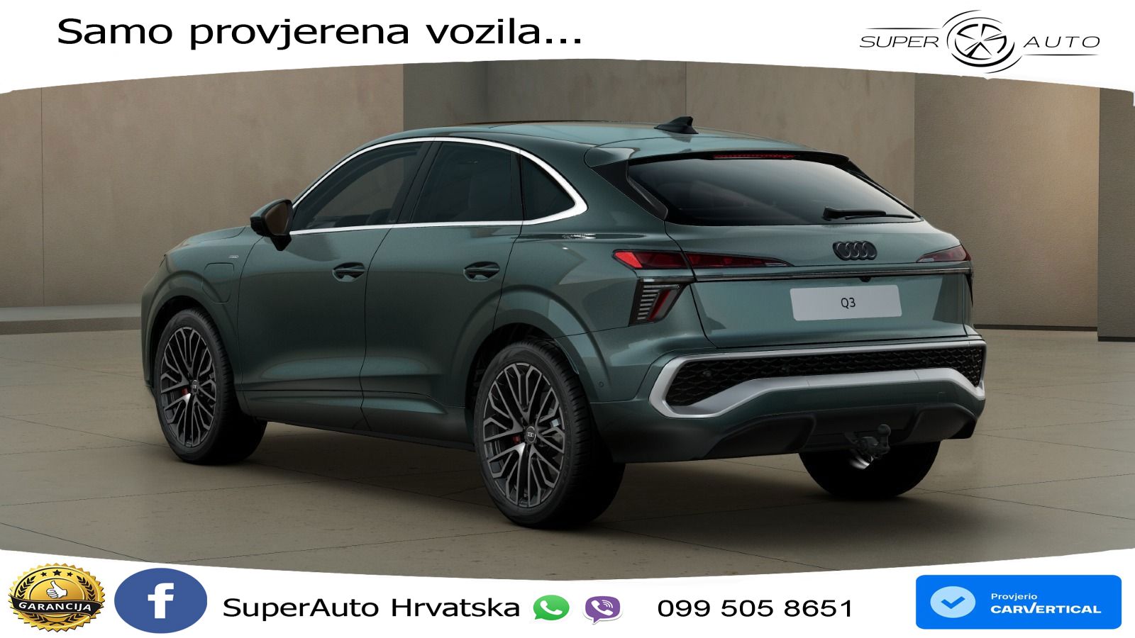 Audi Q3 Sportback 1.5 TFSIe (272 KS) S tronic LED+GR SJED+ACC