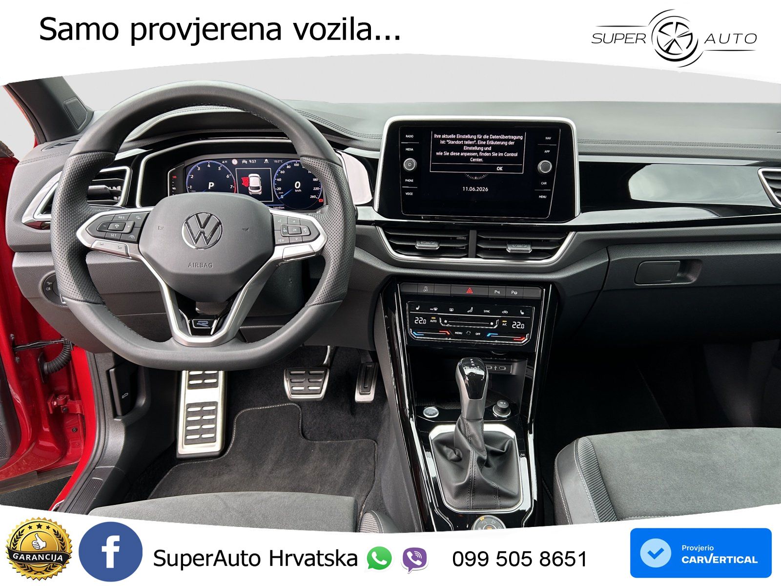 Volkswagen T-Roc 2.0 TSI (190 KS) 4M DSG R-Line LED+GR SJED+ACC