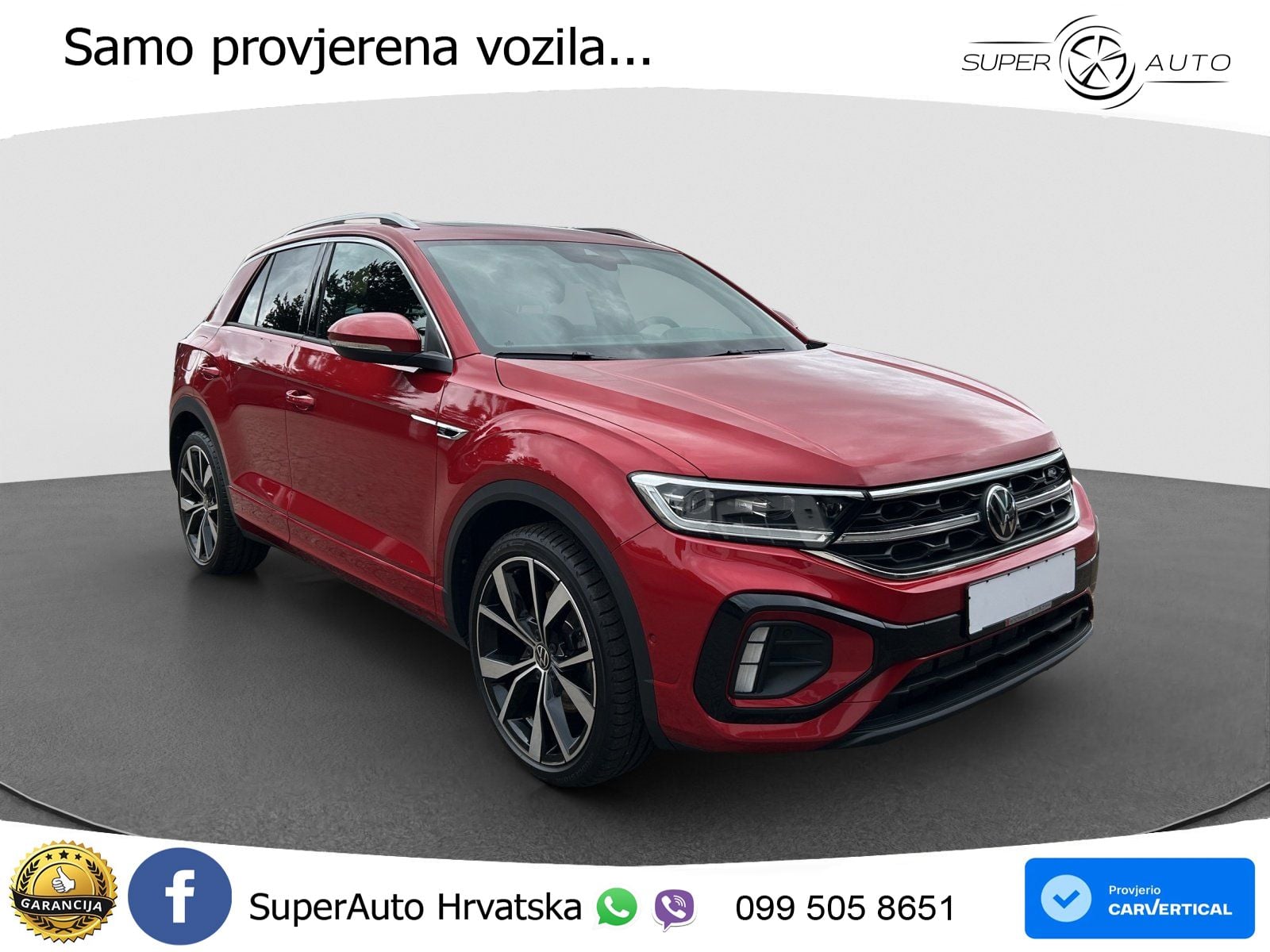 Volkswagen T-Roc 2.0 TSI (190 KS) 4M DSG R-Line LED+GR SJED+ACC