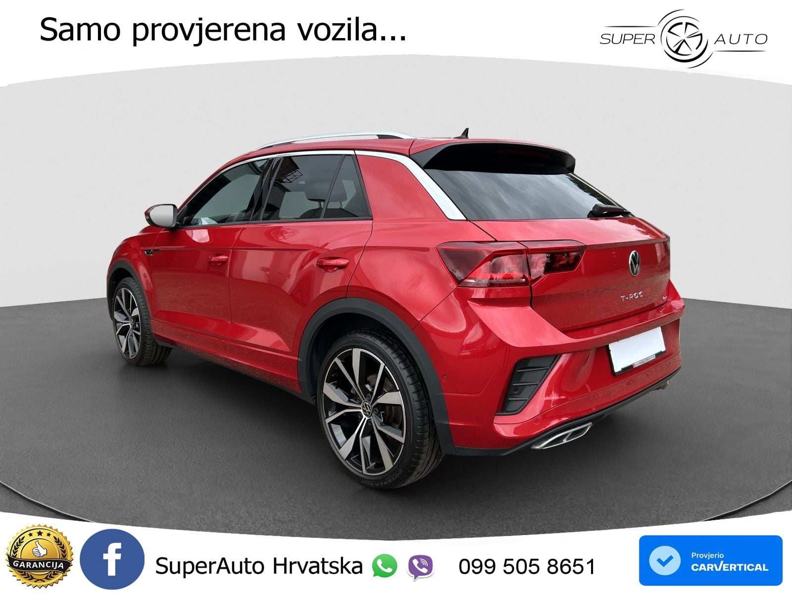 Volkswagen T-Roc 2.0 TSI (190 KS) 4M DSG R-Line LED+GR SJED+ACC