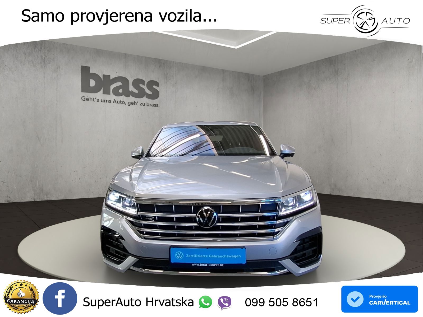 Volkswagen Touareg 3.0 V6 TDI (286 KS) 4MOTION Tiptronic R-Line ZRAČNI+ACC+4xGR SJED+KAM