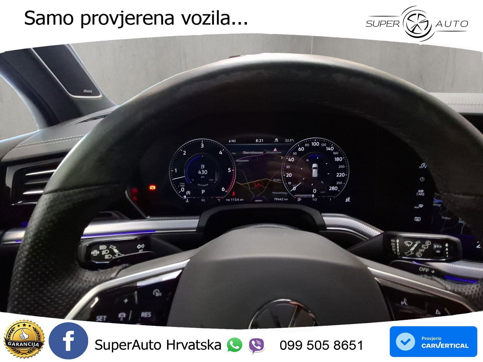 Volkswagen Touareg 3.0 V6 TDI (286 KS) 4MOTION Tiptronic R-Line ZRAČNI+ACC+4xGR SJED+KAM