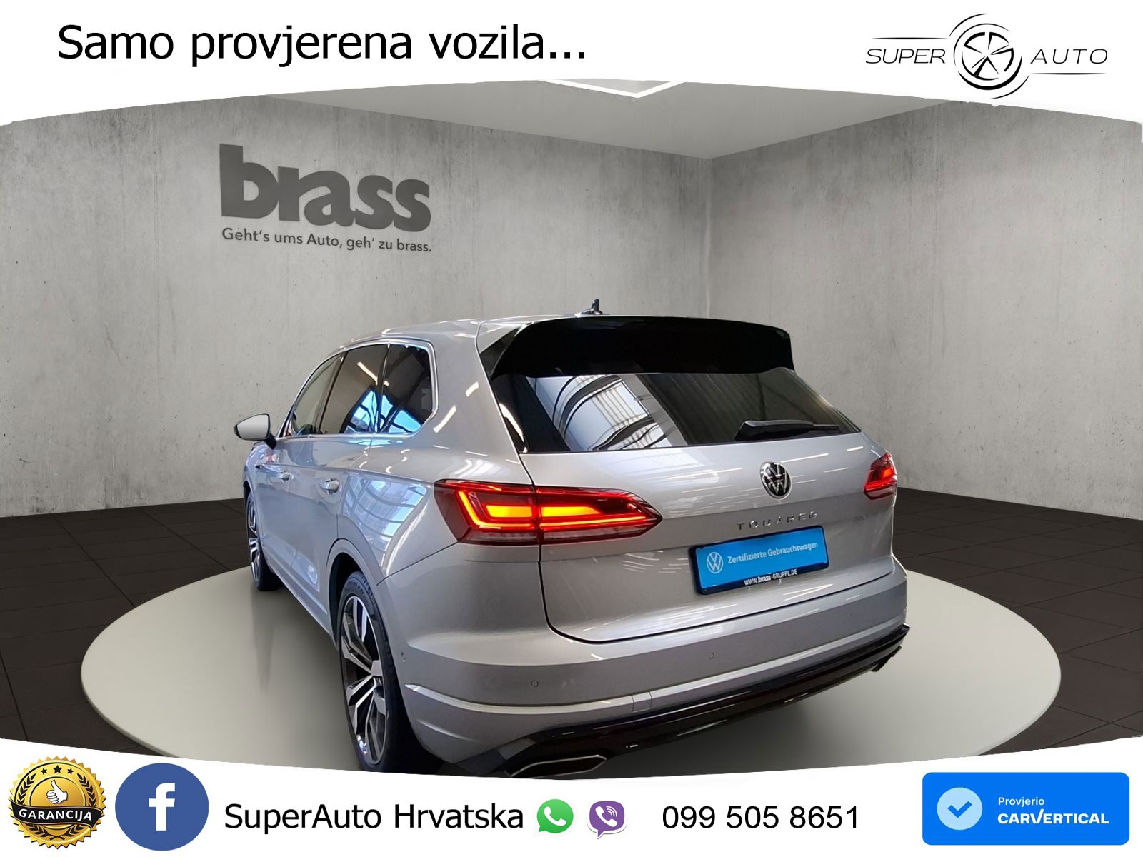 Volkswagen Touareg 3.0 V6 TDI (286 KS) 4MOTION Tiptronic R-Line ZRAČNI+ACC+4xGR SJED+KAM