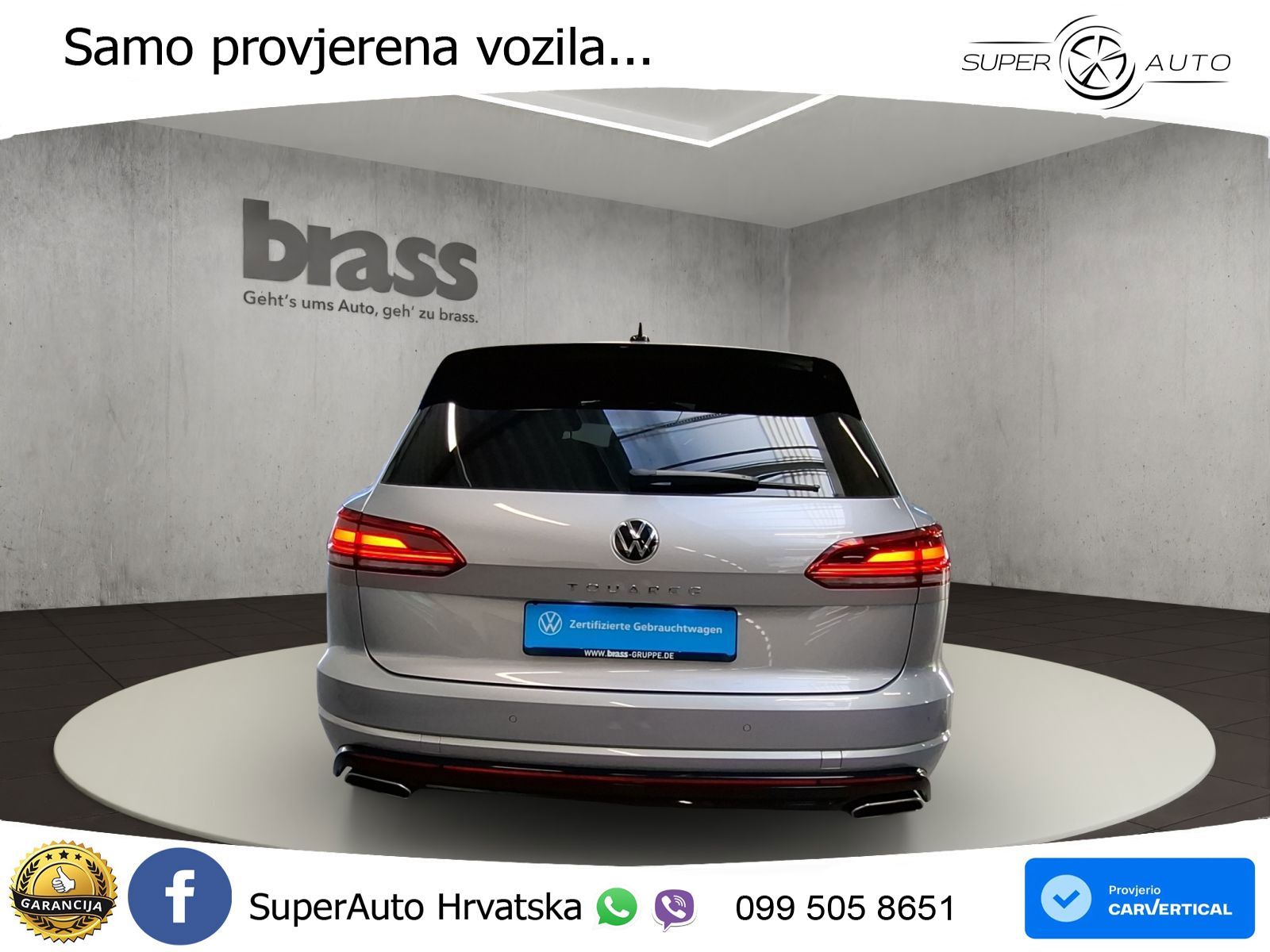 Volkswagen Touareg 3.0 V6 TDI (286 KS) 4MOTION Tiptronic R-Line ZRAČNI+ACC+4xGR SJED+KAM