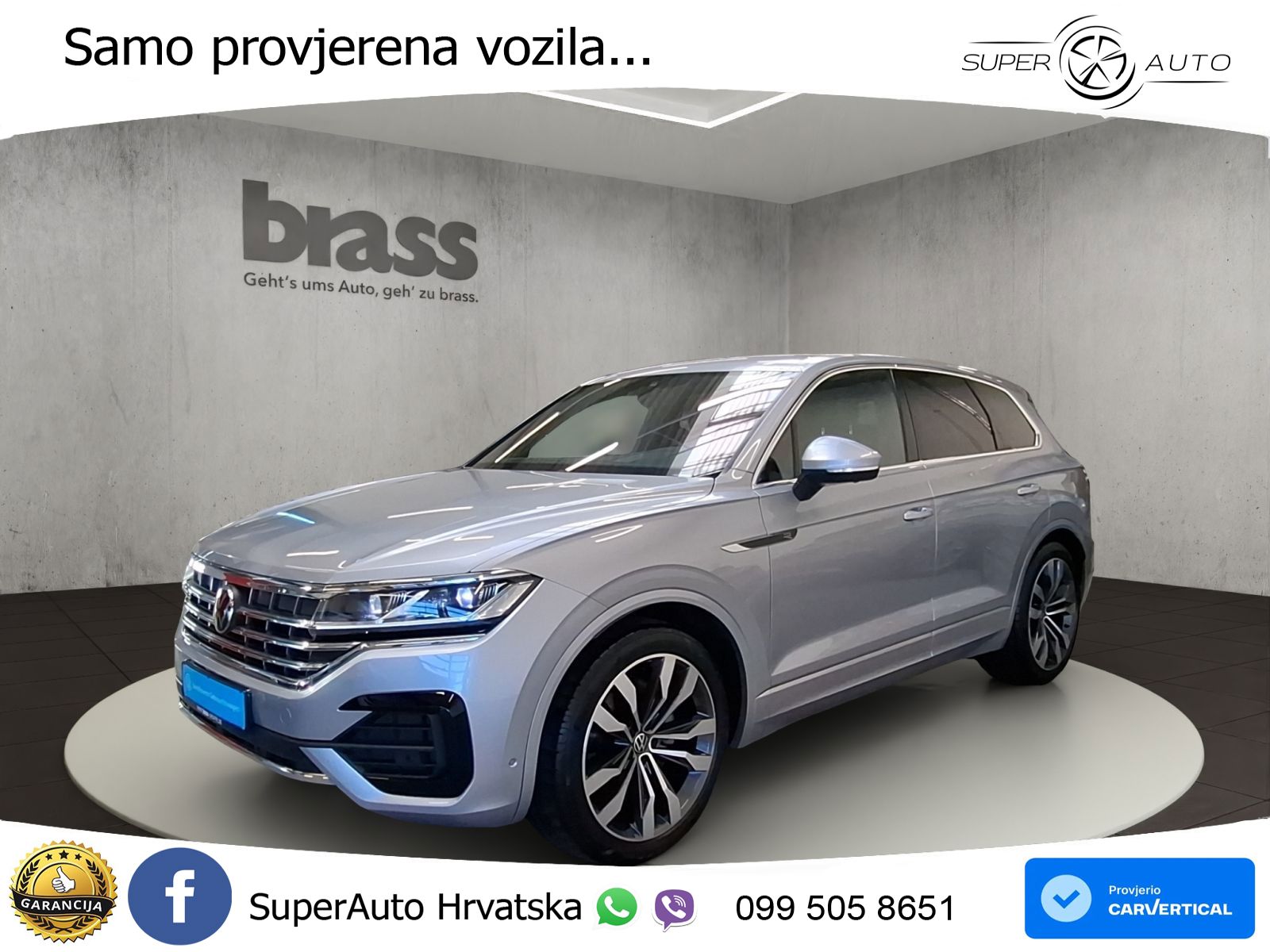 Volkswagen Touareg 3.0 V6 TDI (286 KS) 4MOTION Tiptronic R-Line ZRAČNI+ACC+4xGR SJED+KAM
