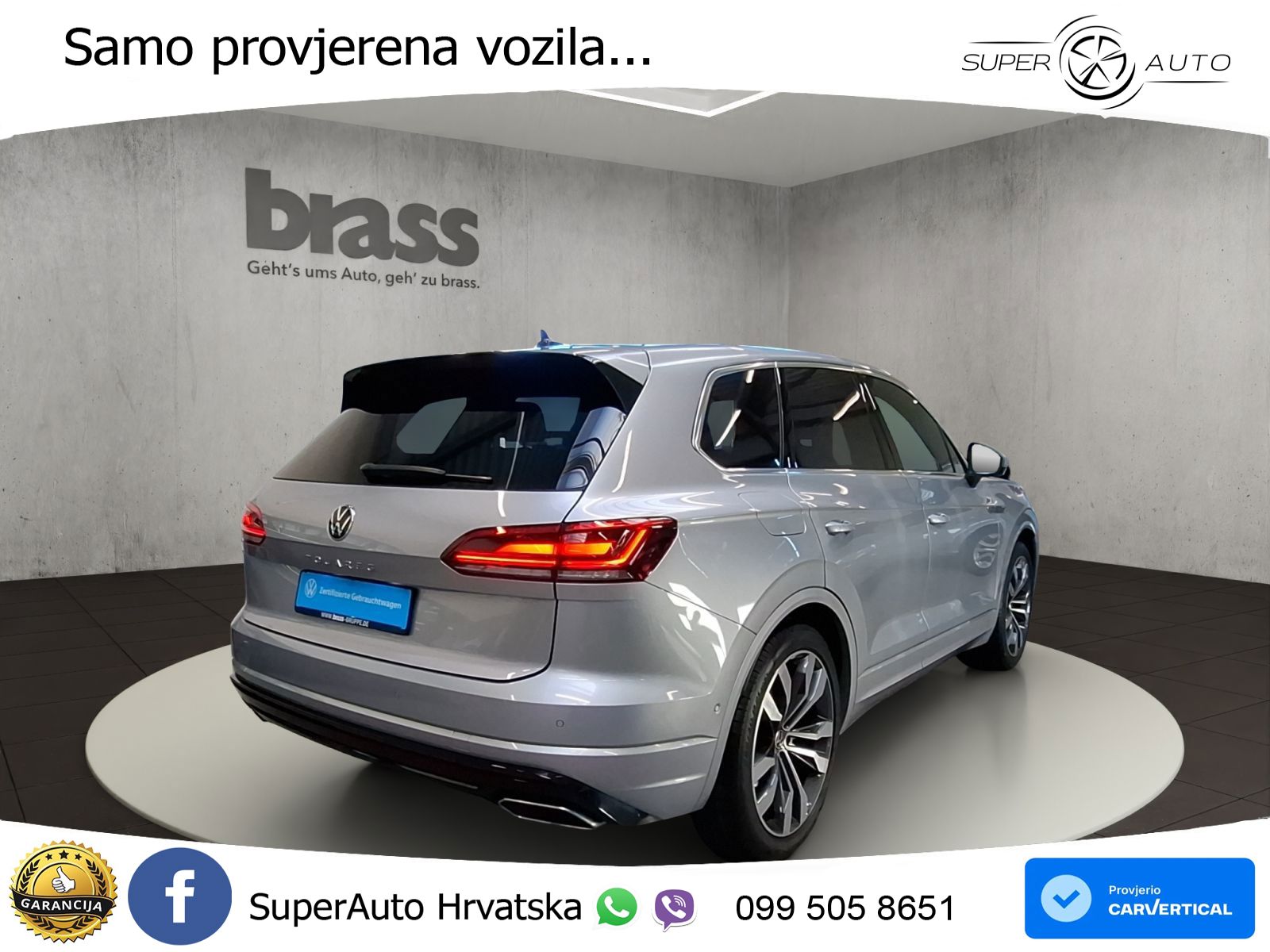 Volkswagen Touareg 3.0 V6 TDI (286 KS) 4MOTION Tiptronic R-Line ZRAČNI+ACC+4xGR SJED+KAM