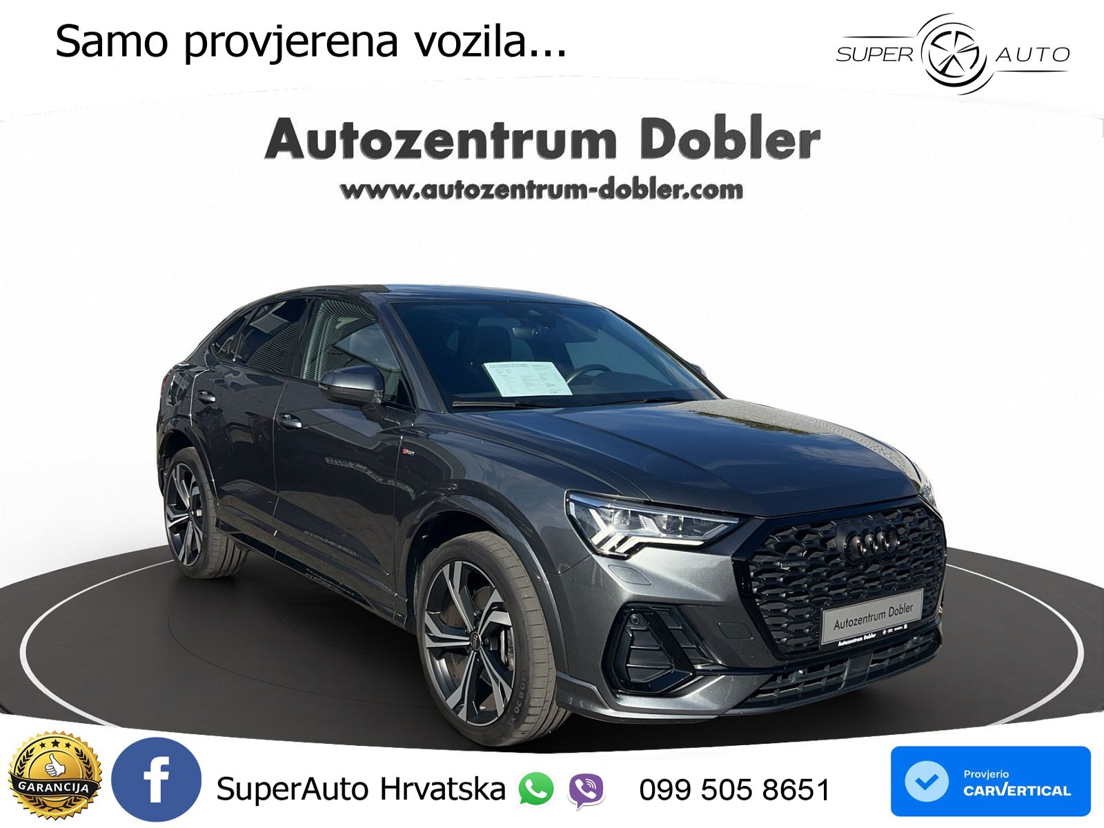 Audi Q3 Sportback 40 TDI (200 KS) quattro S tronic S line MATRIX+GR SJED+KAM